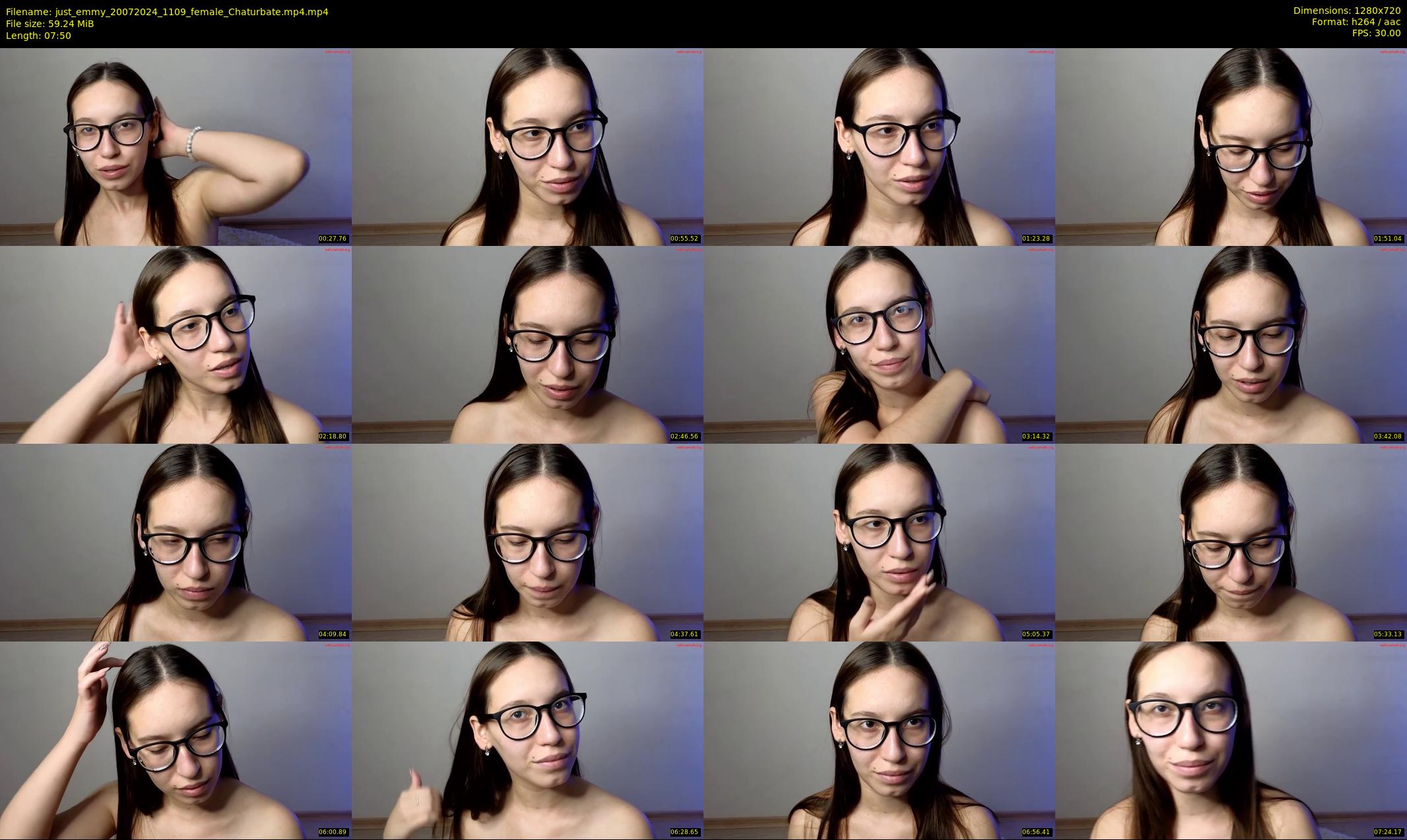 just_emmy — 8 minute Chaturbate female cam show recording, 720p, Jul 20, 2024
