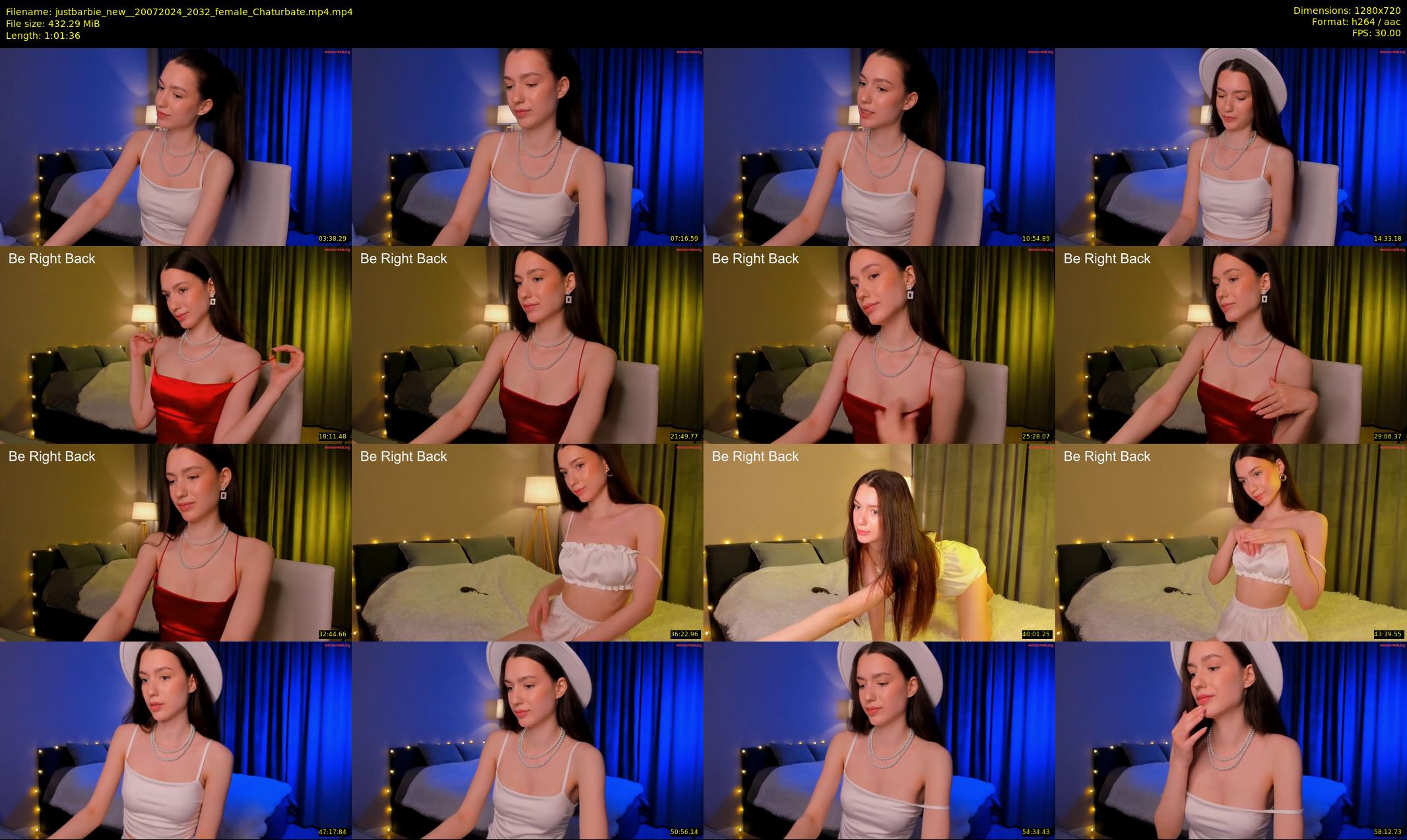 justbarbie_new_ — 62 minute Chaturbate female cam show recording, 720p, Jul 20, 2024