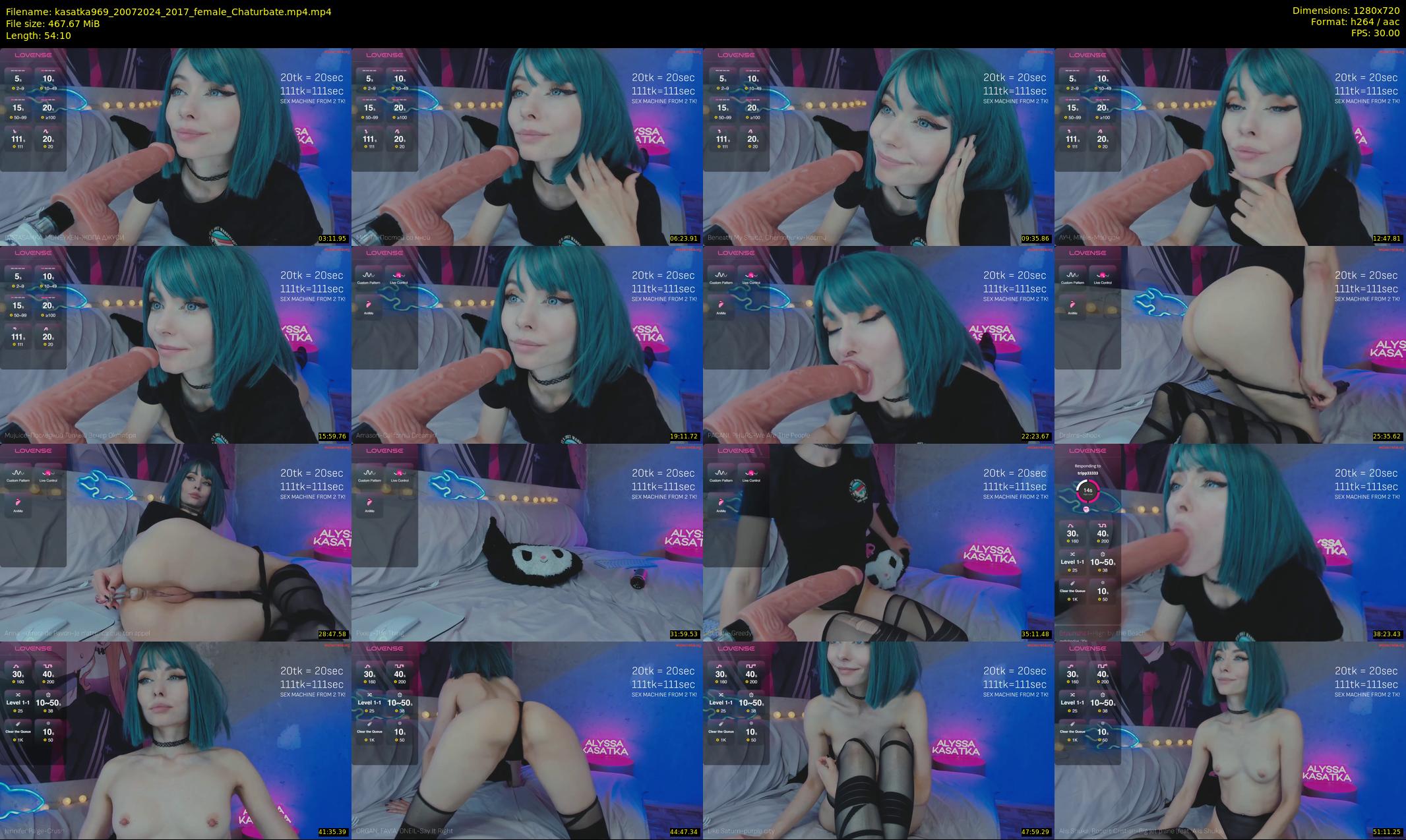kasatka969 — 55 minute Chaturbate female cam show recording, 720p, Jul 20, 2024