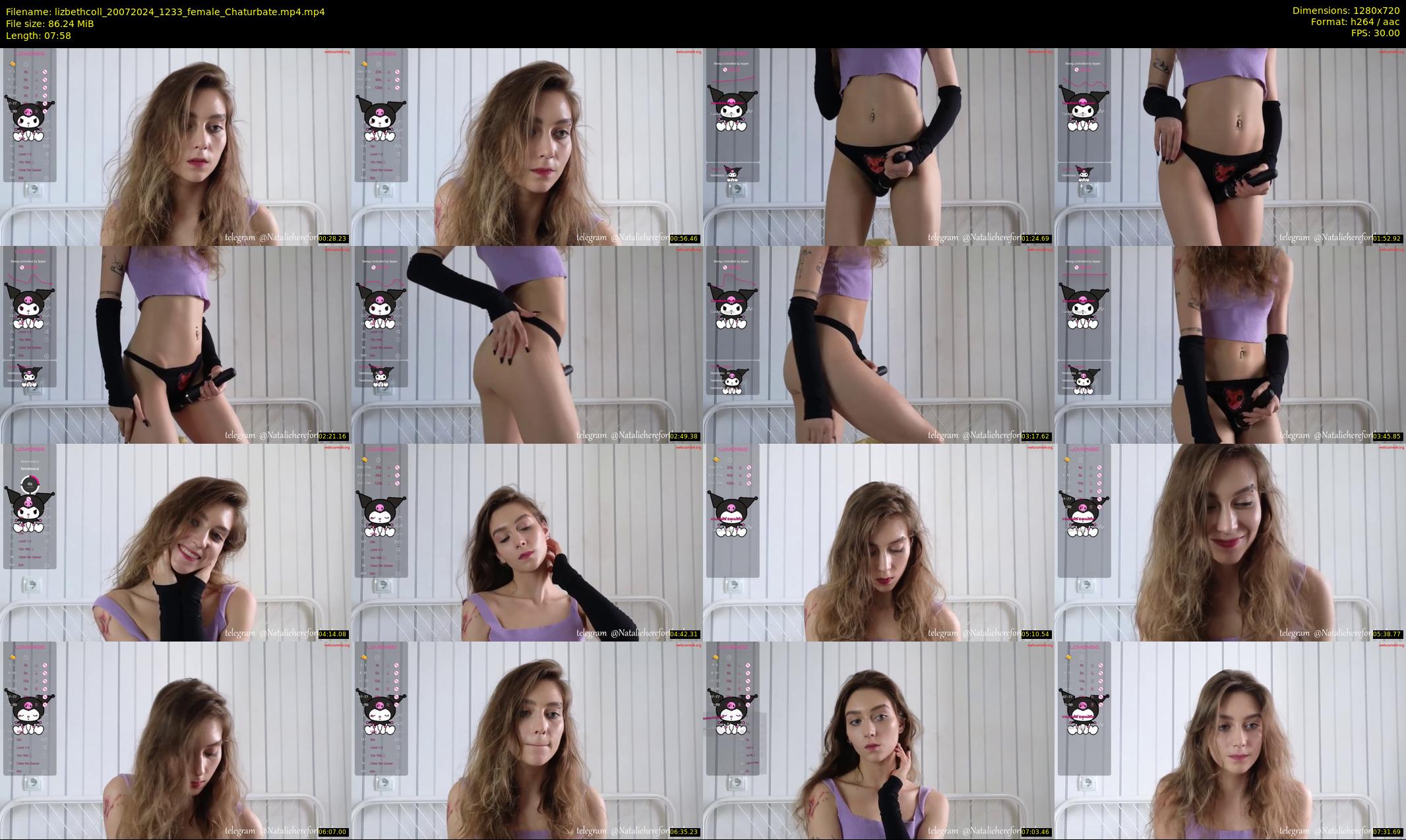 lizbethcoll — 8 minute Chaturbate female cam show recording, 720p, Jul 20, 2024