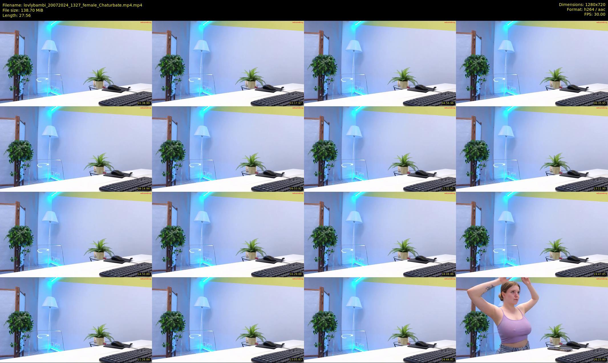 lovlybambi — 28 minute Chaturbate female cam show recording, 720p, Jul 20, 2024