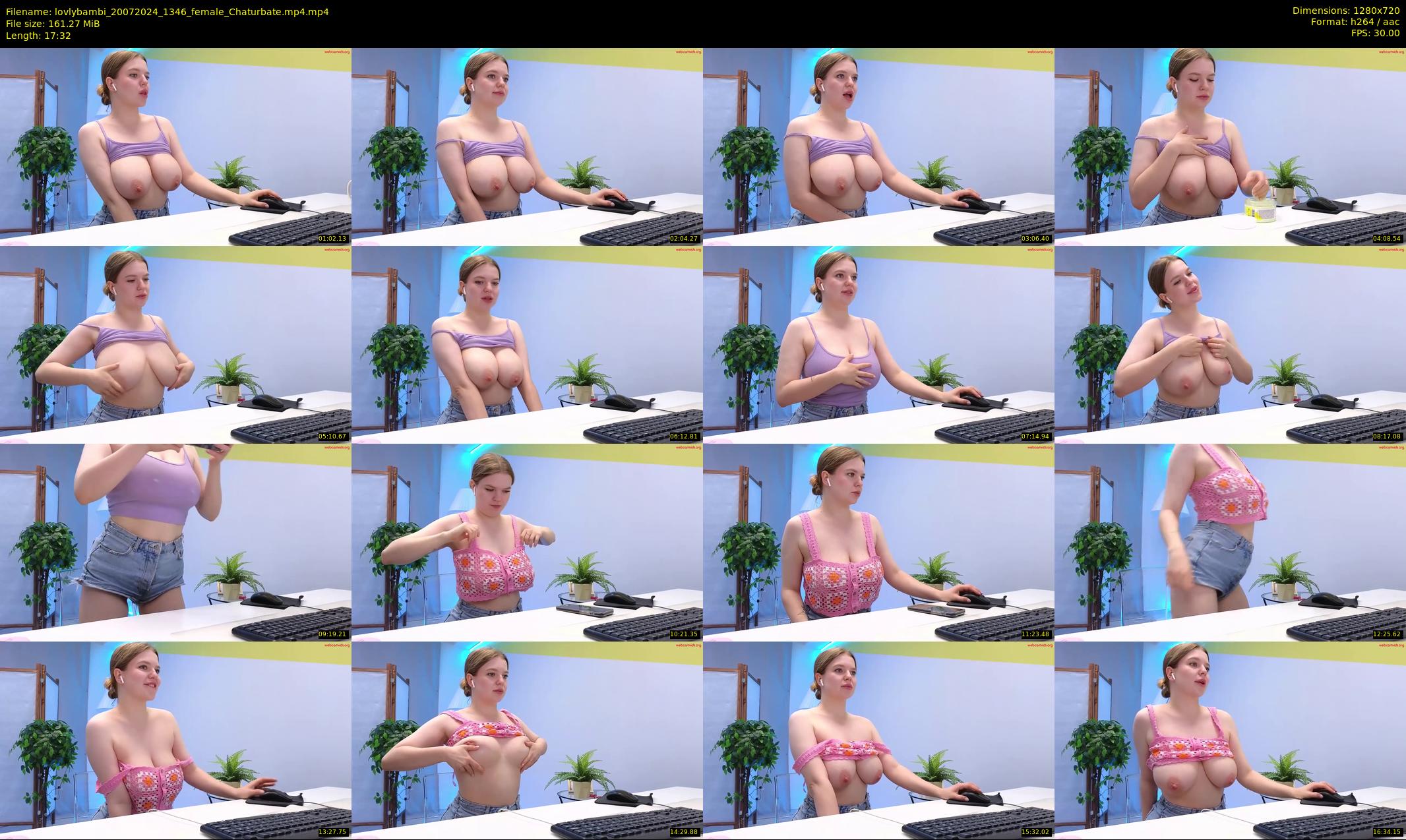 lovlybambi — 18 minute Chaturbate female cam show recording, 720p, Jul 20, 2024