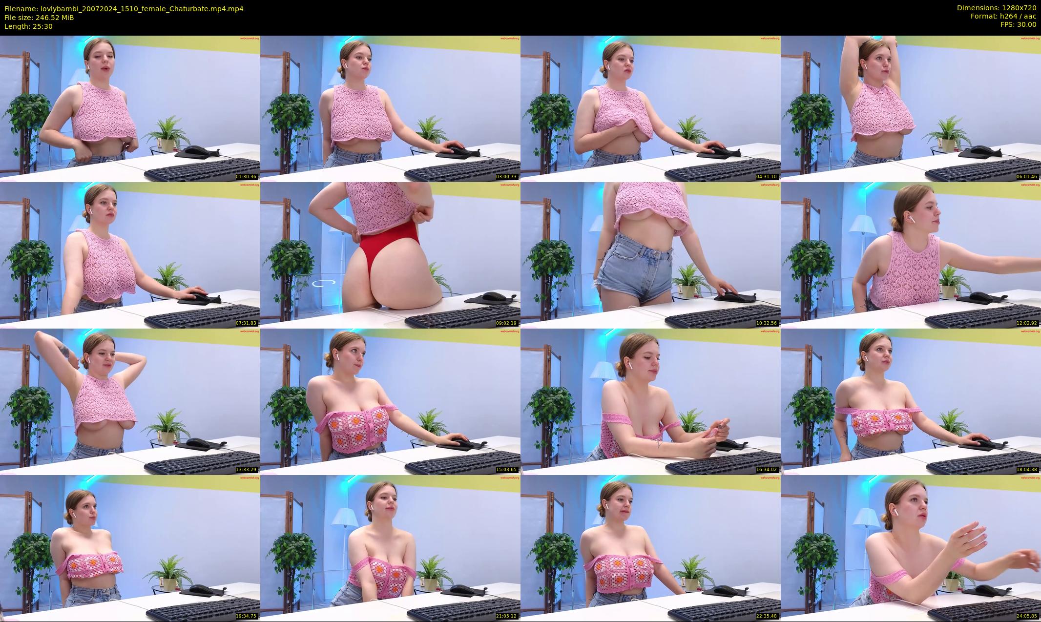 lovlybambi — 26 minute Chaturbate female cam show recording, 720p, Jul 20, 2024