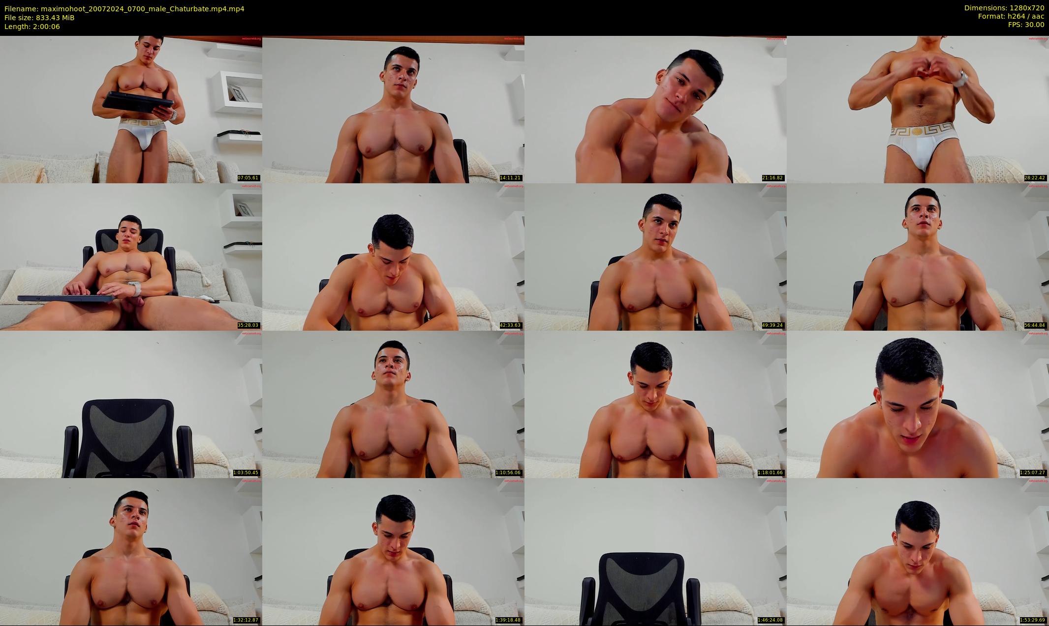 maximohoot — 121 minute Chaturbate male cam show recording, 720p, Jul 20, 2024