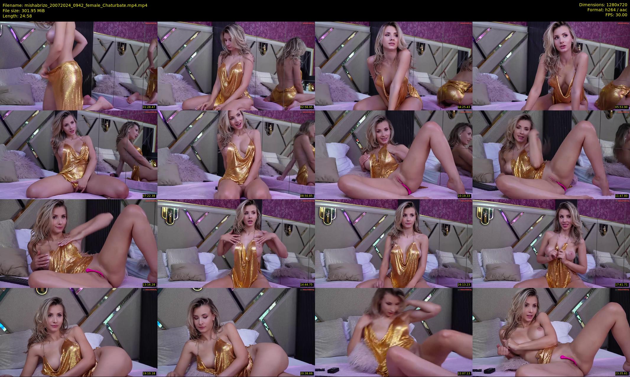 mishabrizo — 25 minute Chaturbate female cam show recording, 720p, Jul 20, 2024