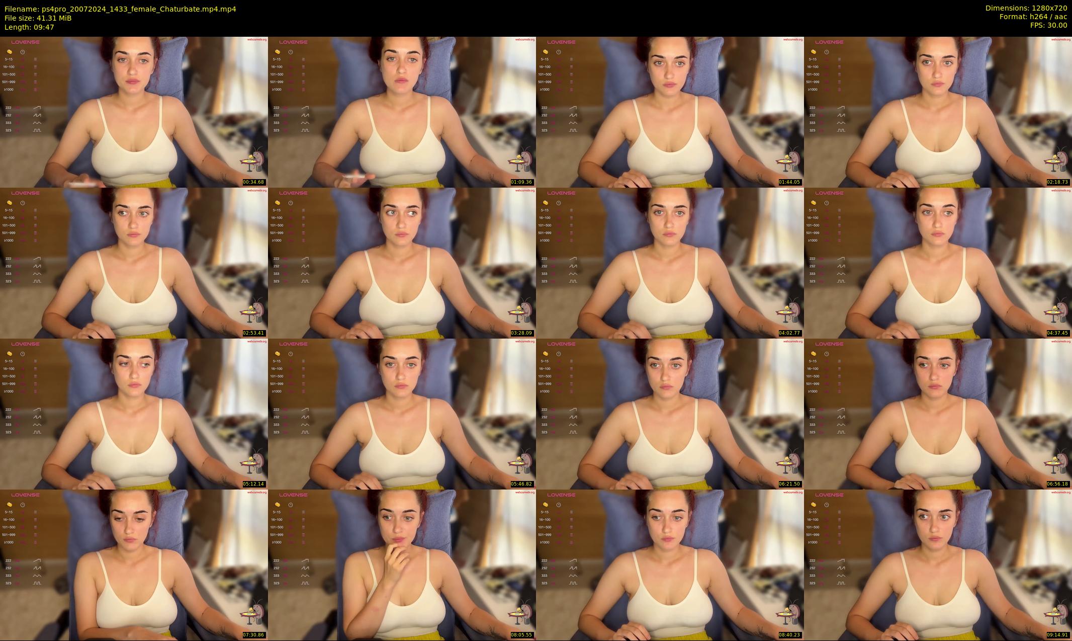 ps4pro — 10 minute Chaturbate female cam show recording, 720p, Jul 20, 2024