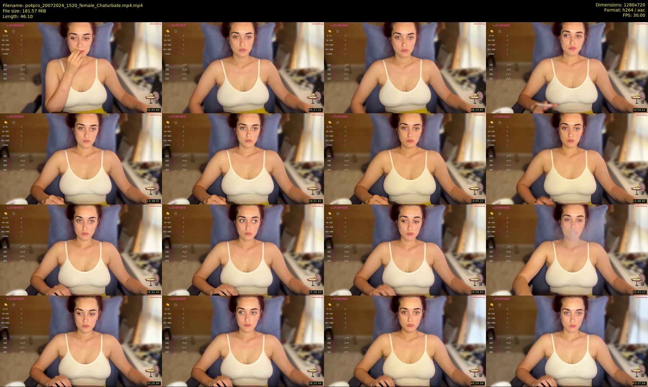 ps4pro — 47 minute Chaturbate female cam show recording, 720p, Jul 20, 2024