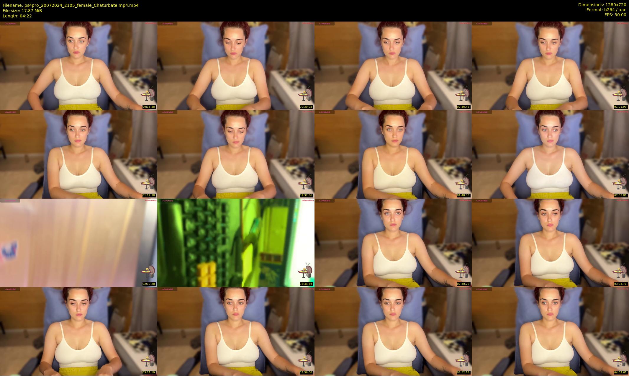 ps4pro — 5 minute Chaturbate female cam show recording, 720p, Jul 20, 2024