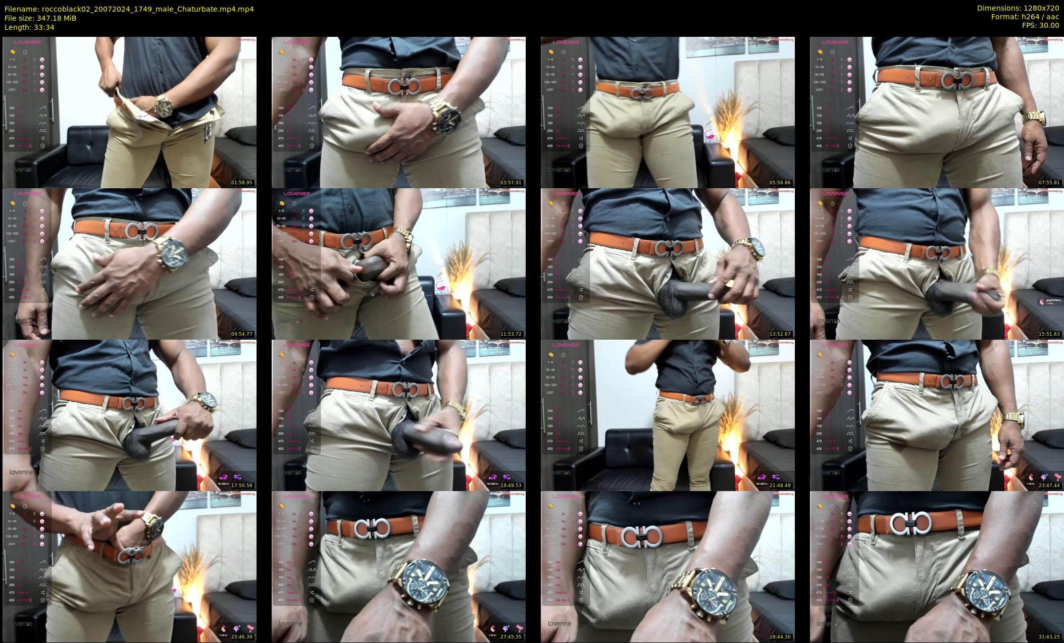 roccoblack02 — 34 minute Chaturbate male cam show recording, 720p, Jul 20, 2024