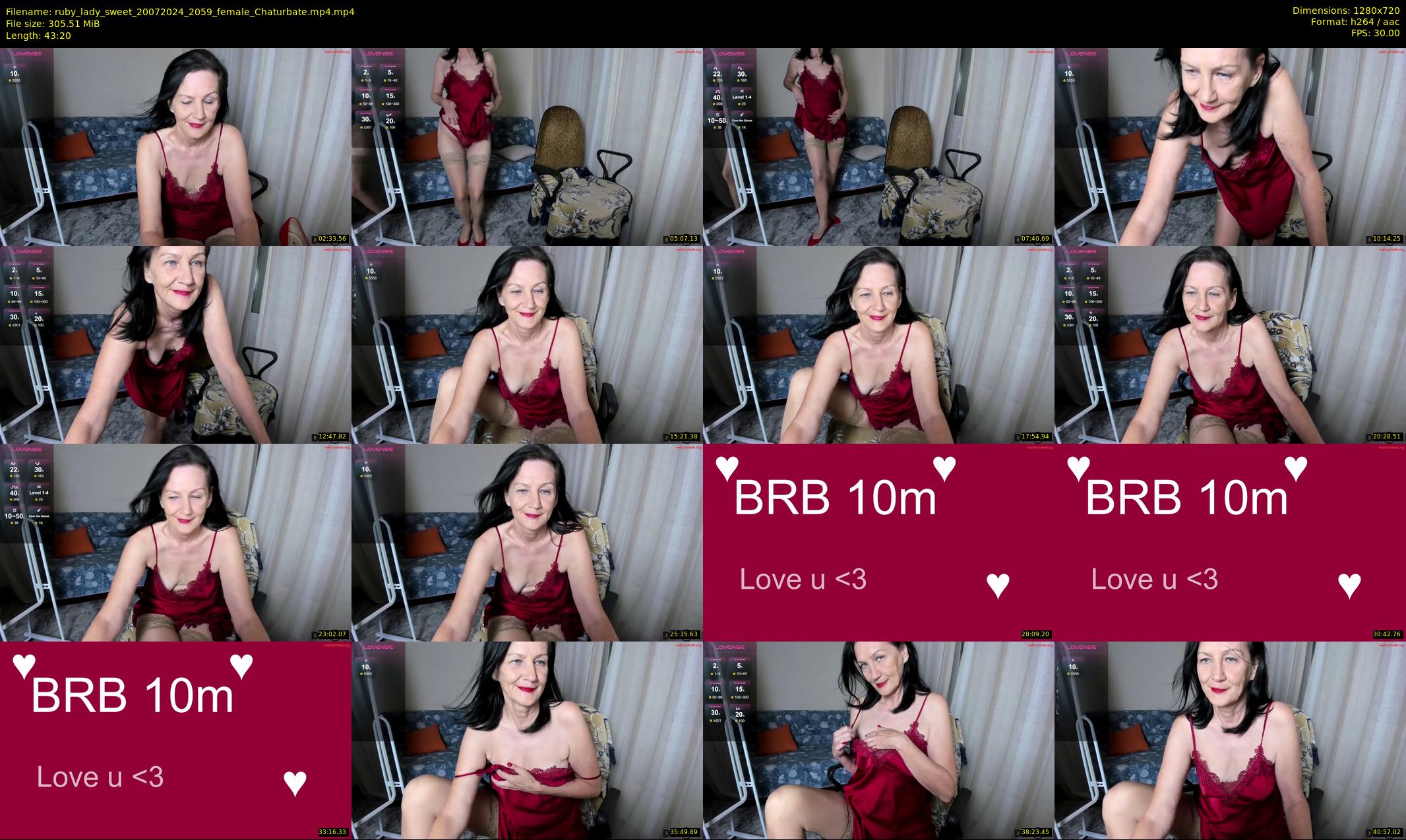 ruby_lady_sweet — 44 minute Chaturbate female cam show recording, 720p, Jul 20, 2024