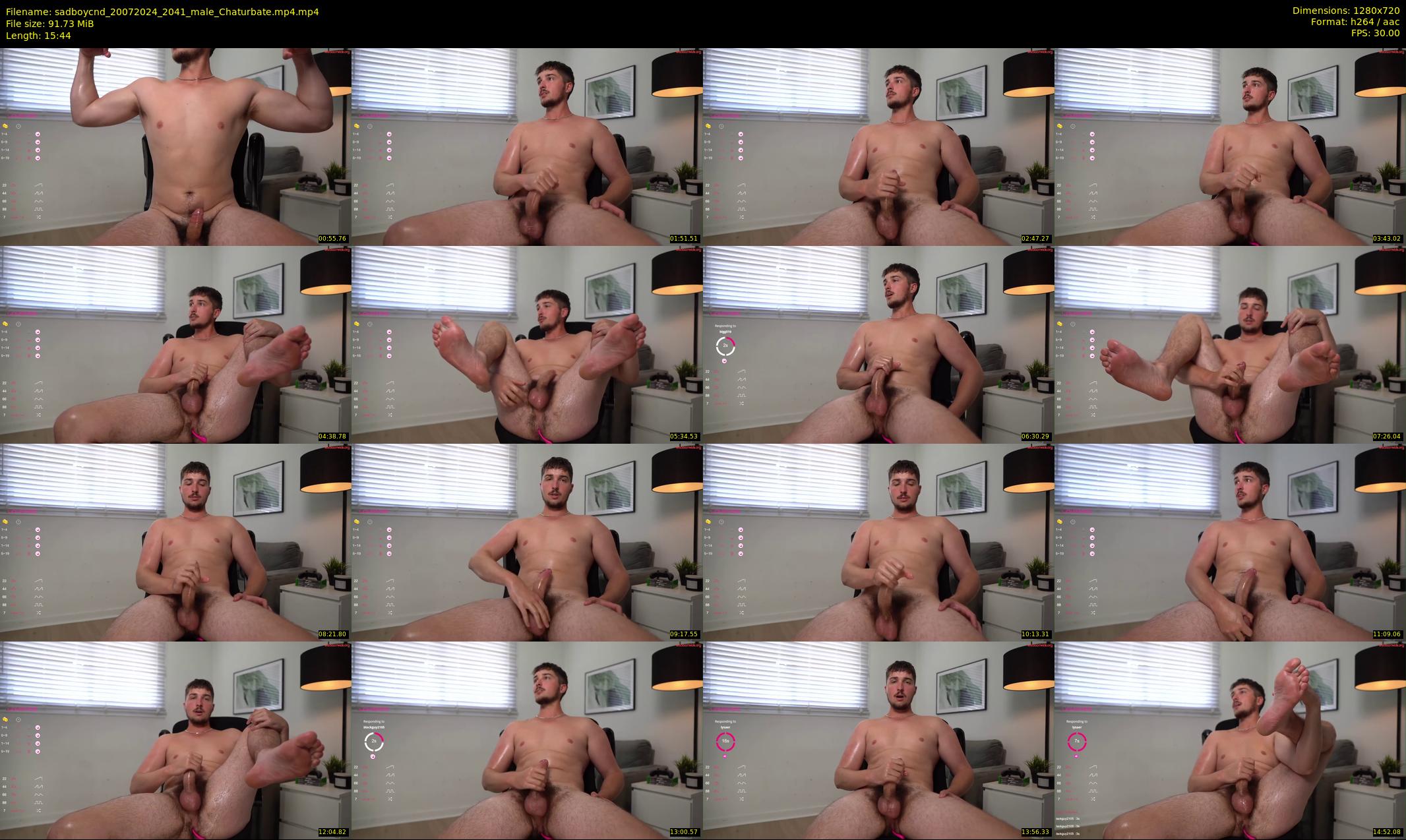 sadboycnd — 16 minute Chaturbate male cam show recording, 720p, Jul 20, 2024