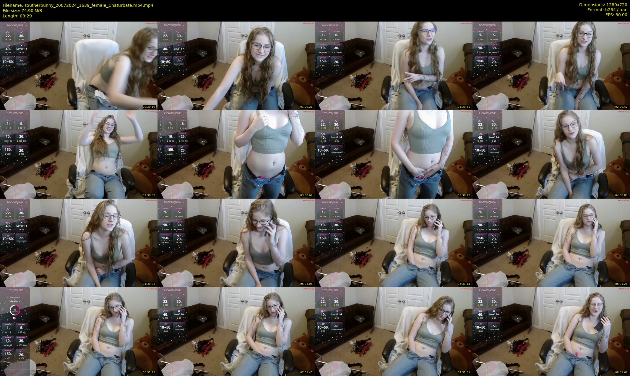 southerbunny — 9 minute Chaturbate female cam show recording, 720p, Jul 20, 2024