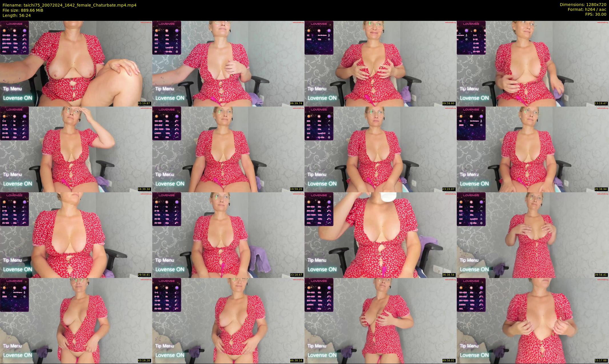 taichi75 — 57 minute Chaturbate female cam show recording, 720p, Jul 20, 2024
