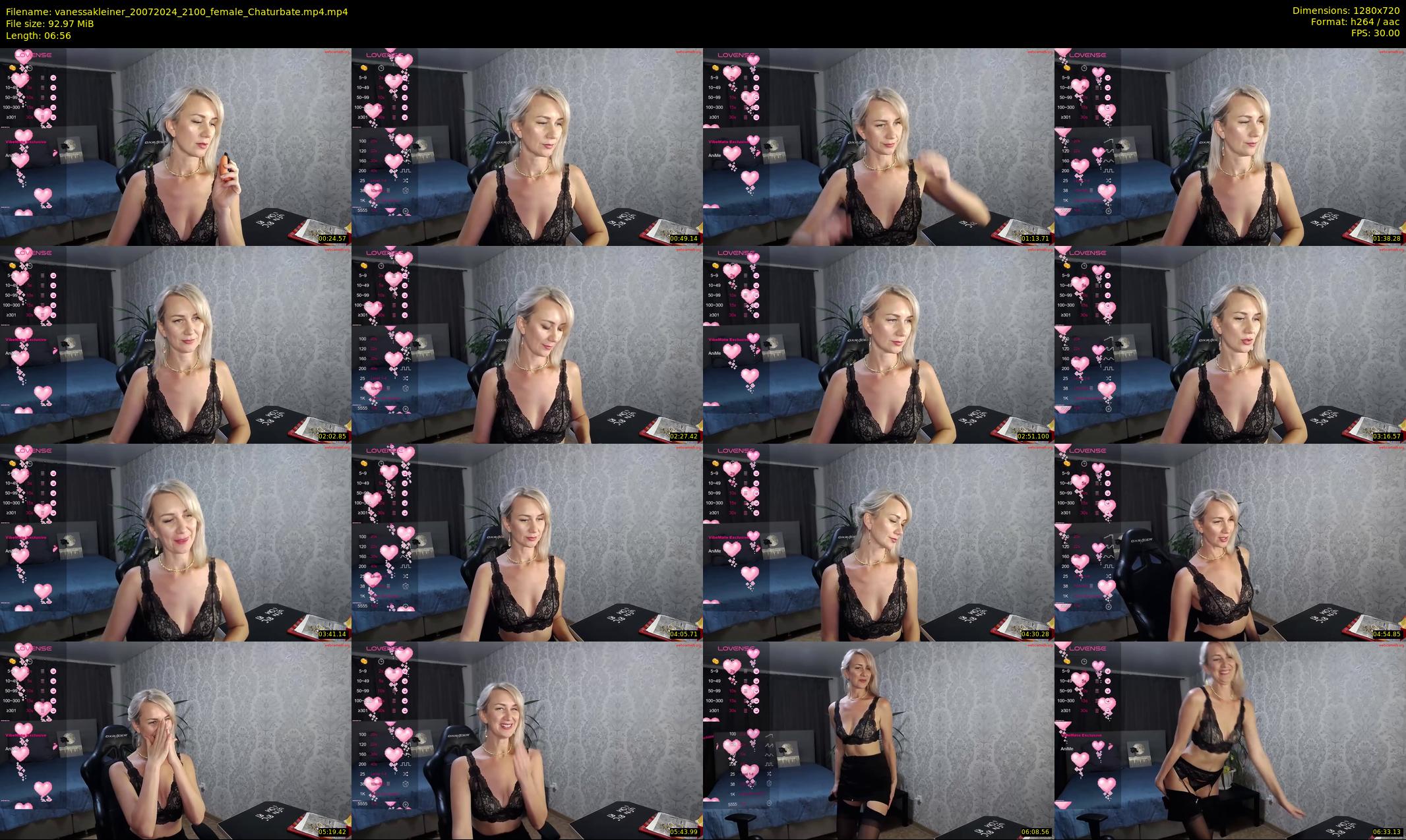vanessakleiner — 7 minute Chaturbate female cam show recording, 720p, Jul 20, 2024