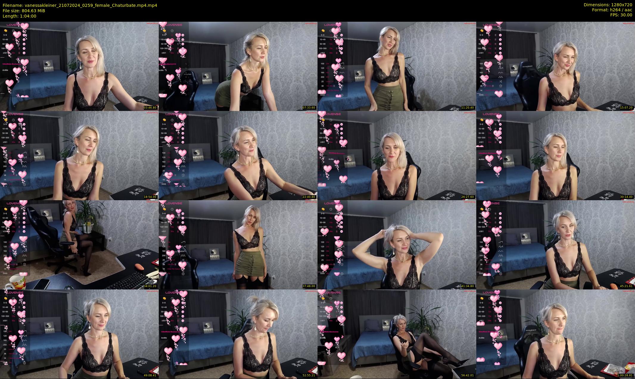 vanessakleiner — 64 minute Chaturbate female cam show recording, 720p, Jul 21, 2024