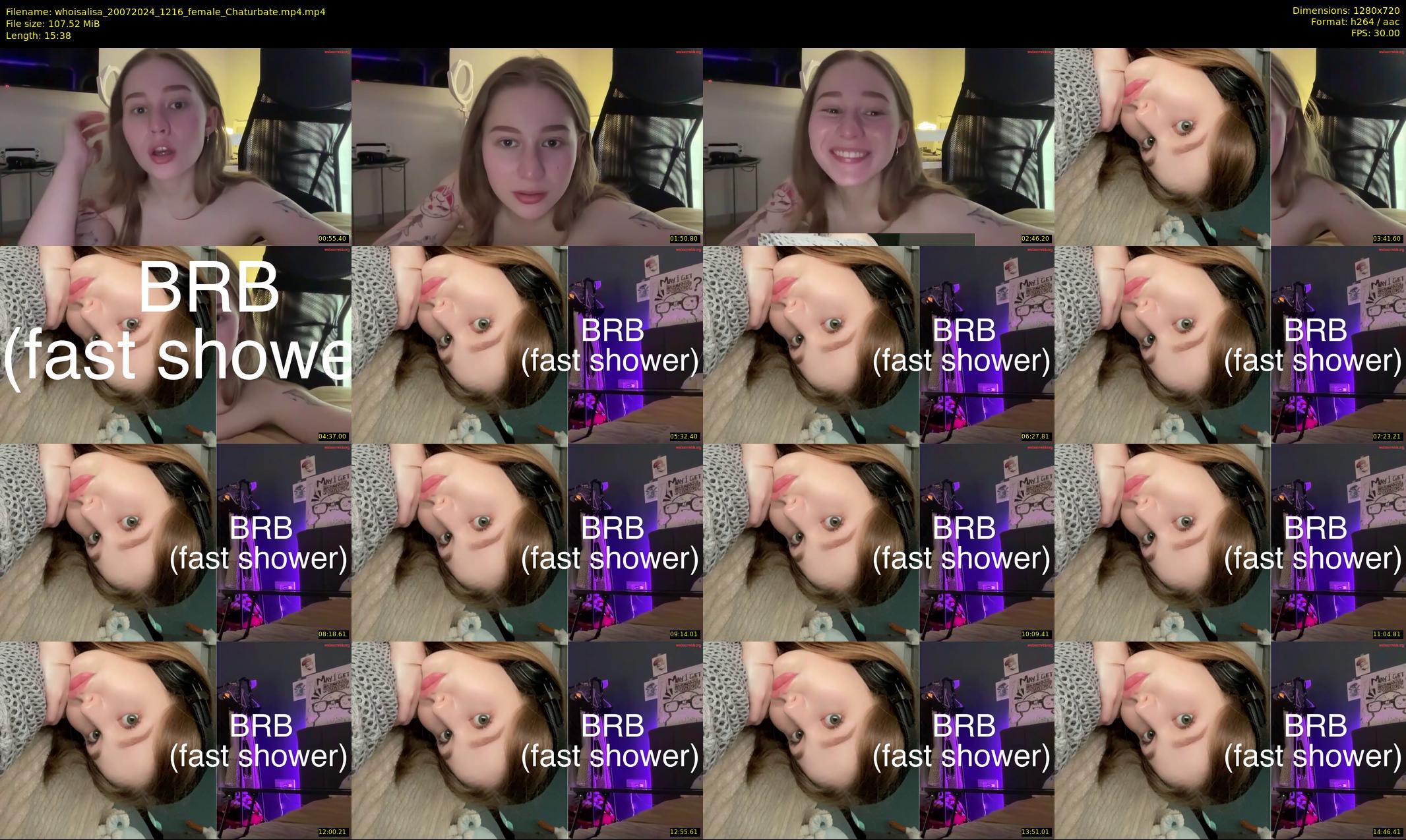 whoisalisa — 16 minute Chaturbate female cam show recording, 720p, Jul 20, 2024