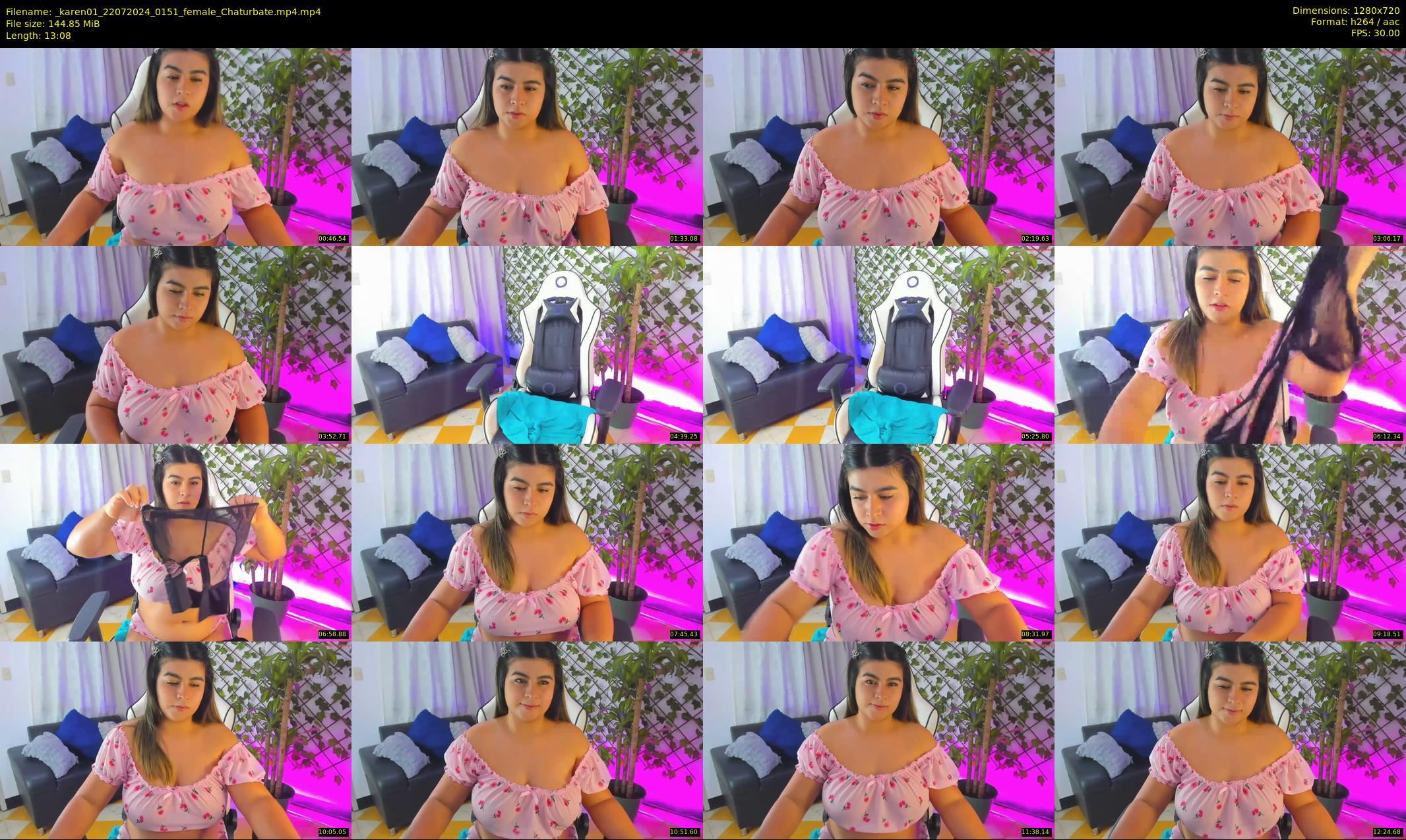 _karen01 — 14 minute Chaturbate female cam show recording, 720p, Jul 22, 2024