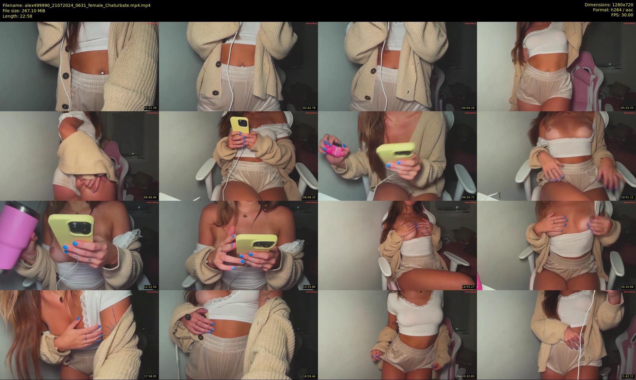 alex499990 — 23 minute Chaturbate female cam show recording, 720p, Jul 21, 2024