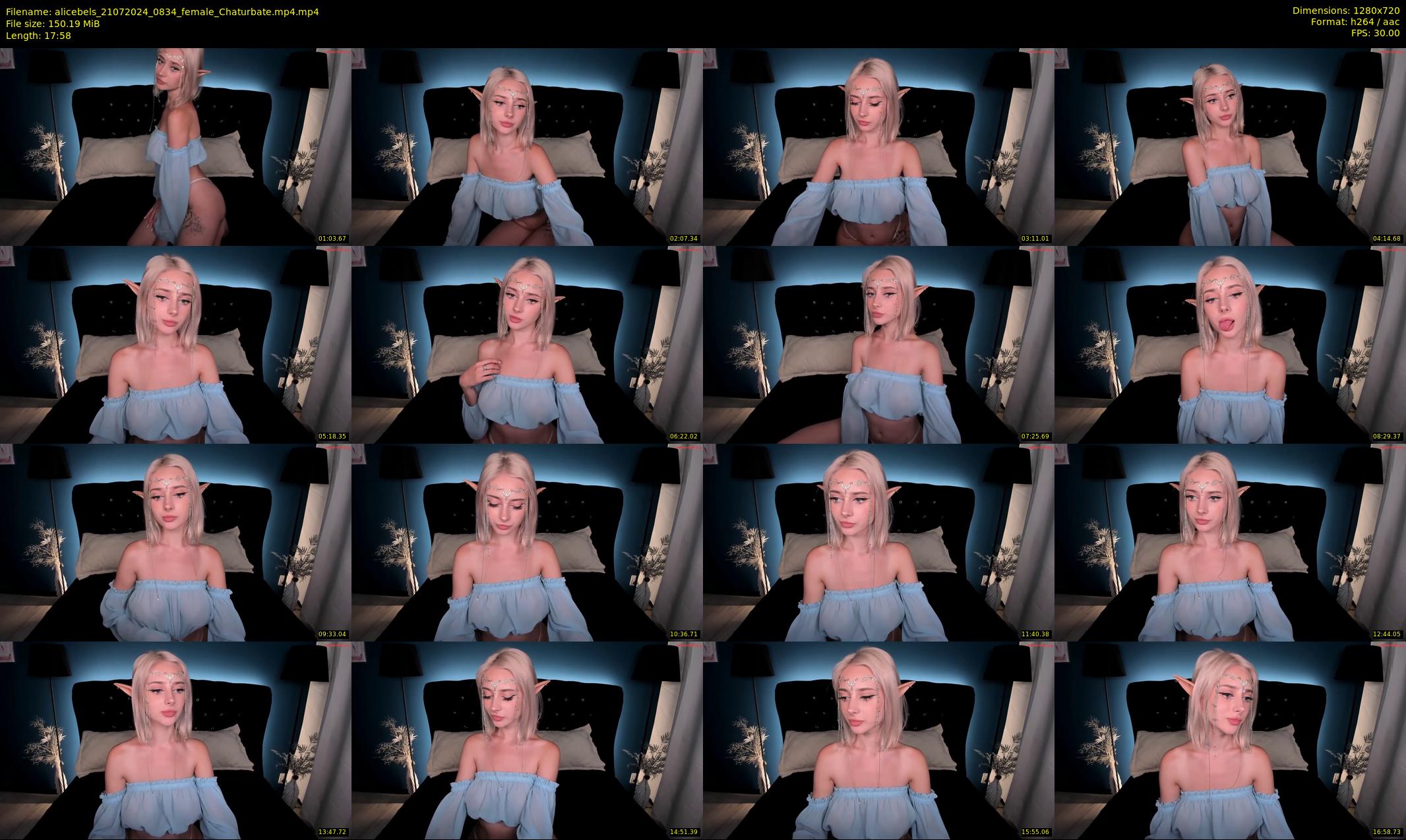 alicebels — 18 minute Chaturbate female cam show recording, 720p, Jul 21, 2024