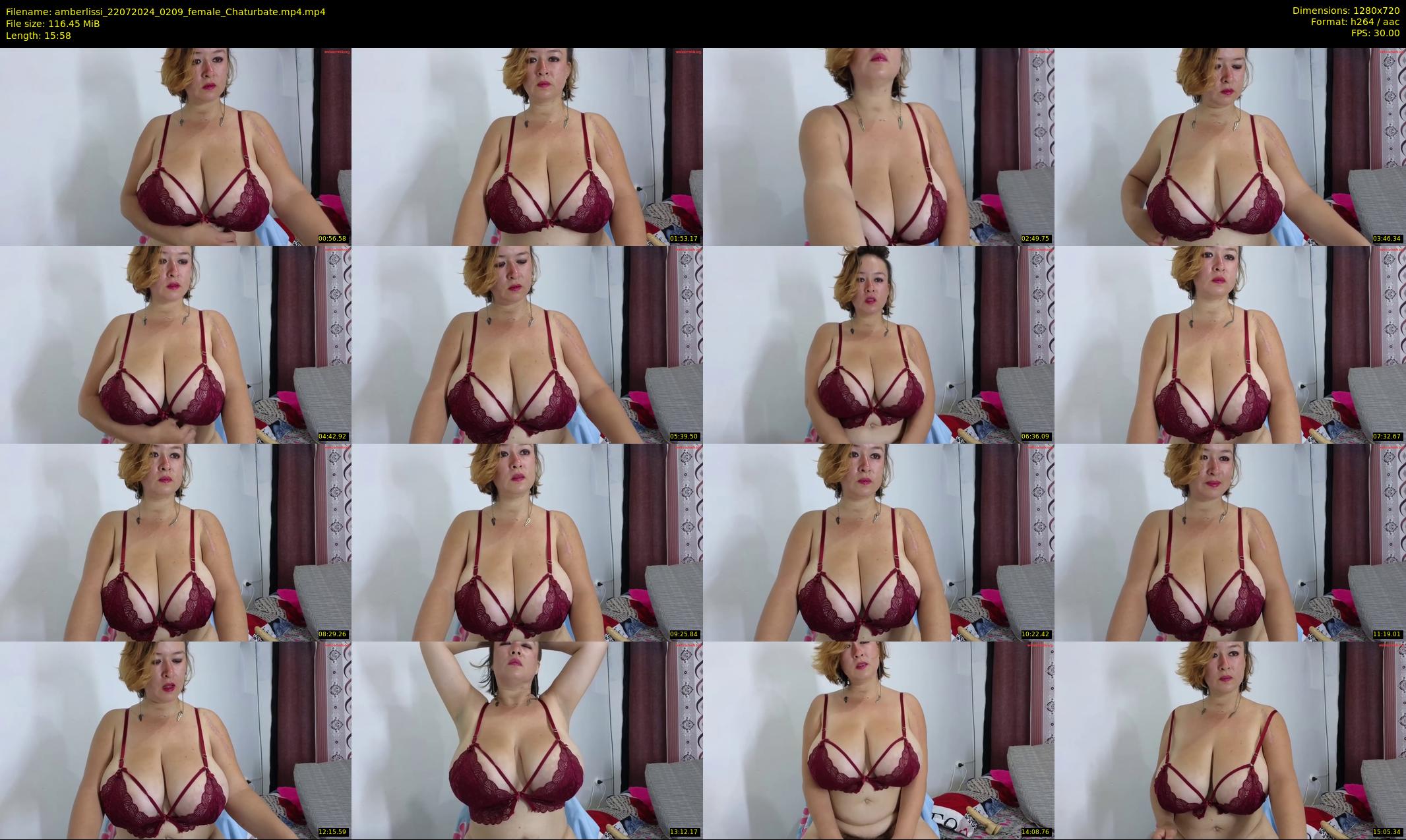 amberlissi — 16 minute Chaturbate female cam show recording, 720p, Jul 22, 2024