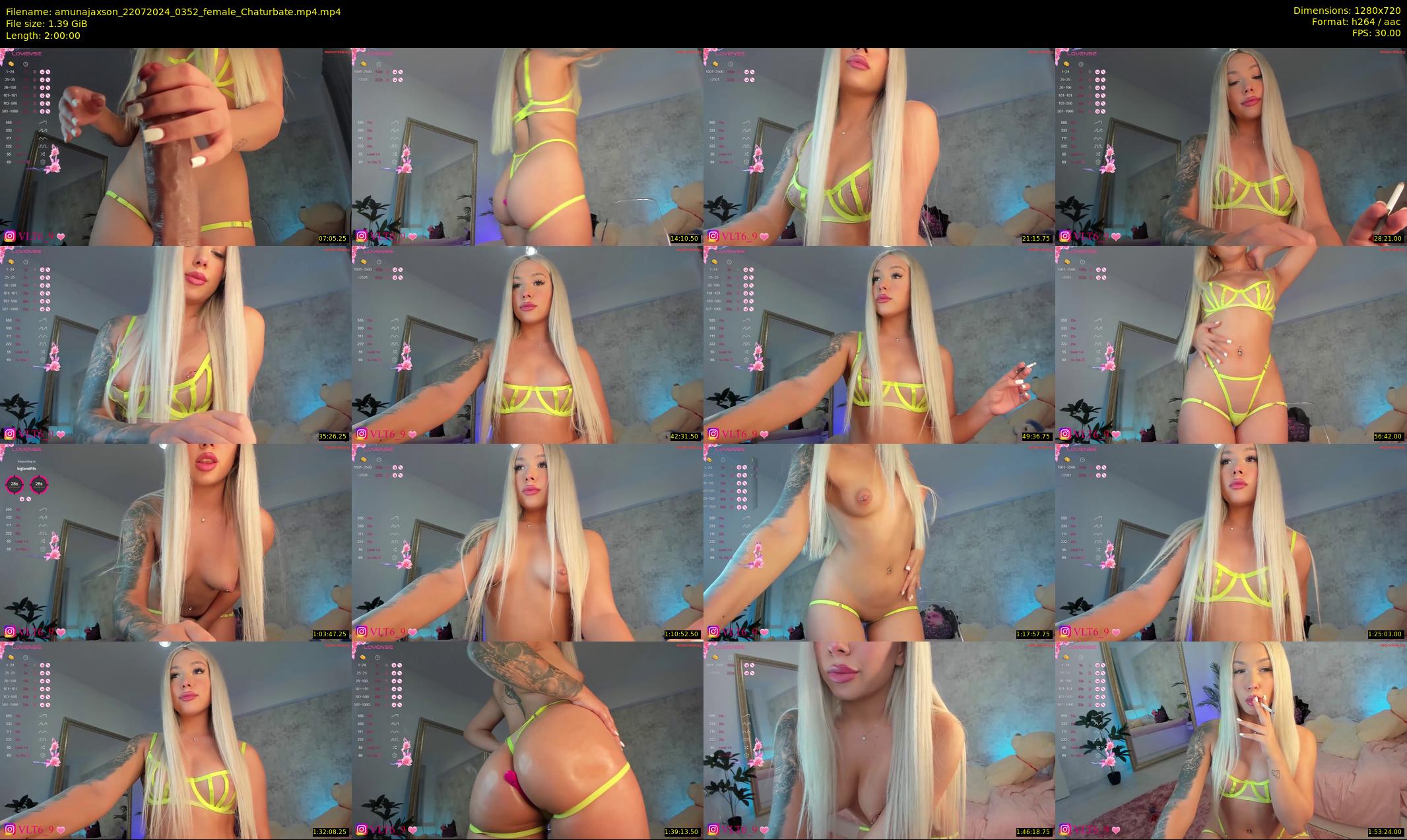 amunajaxson — 120 minute Chaturbate female cam show recording, 720p, Jul 22, 2024