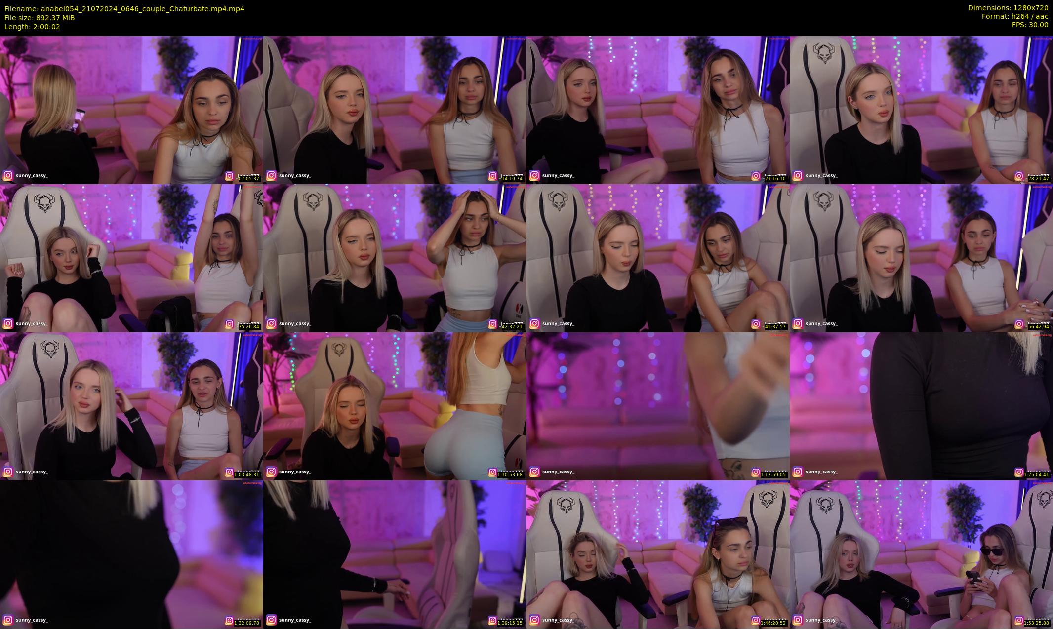 anabel054 — 121 minute Chaturbate female cam show recording, 720p, Jul 21, 2024