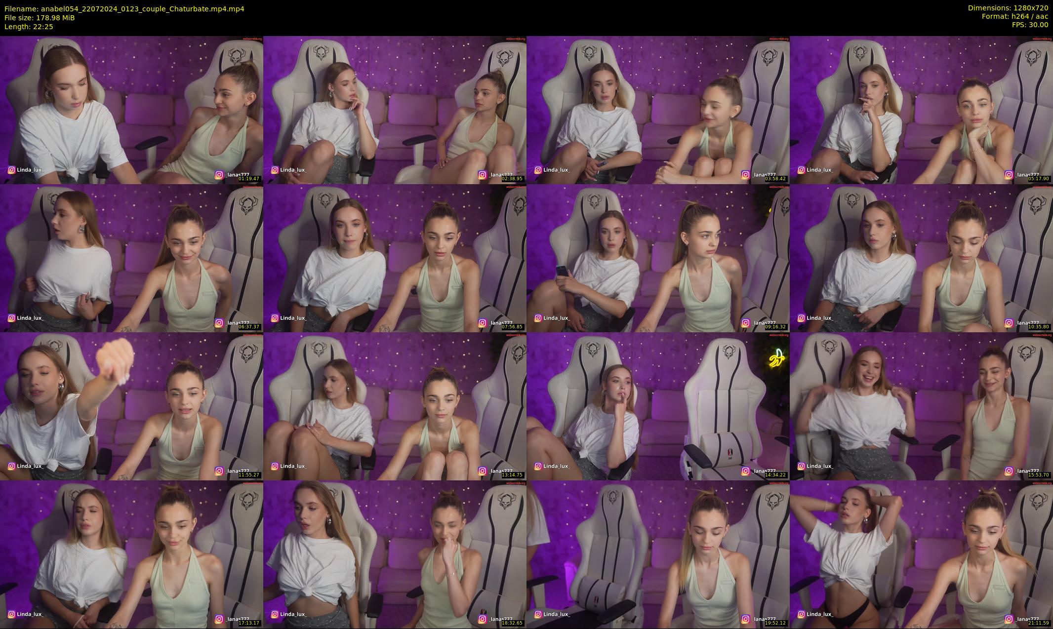 anabel054 — 23 minute Chaturbate female cam show recording, 720p, Jul 22, 2024