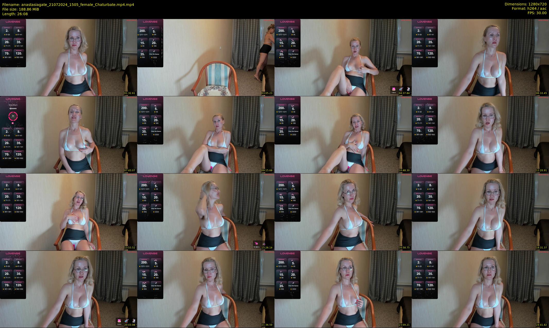 anastasiagate — 27 minute Chaturbate female cam show recording, 720p, Jul 21, 2024