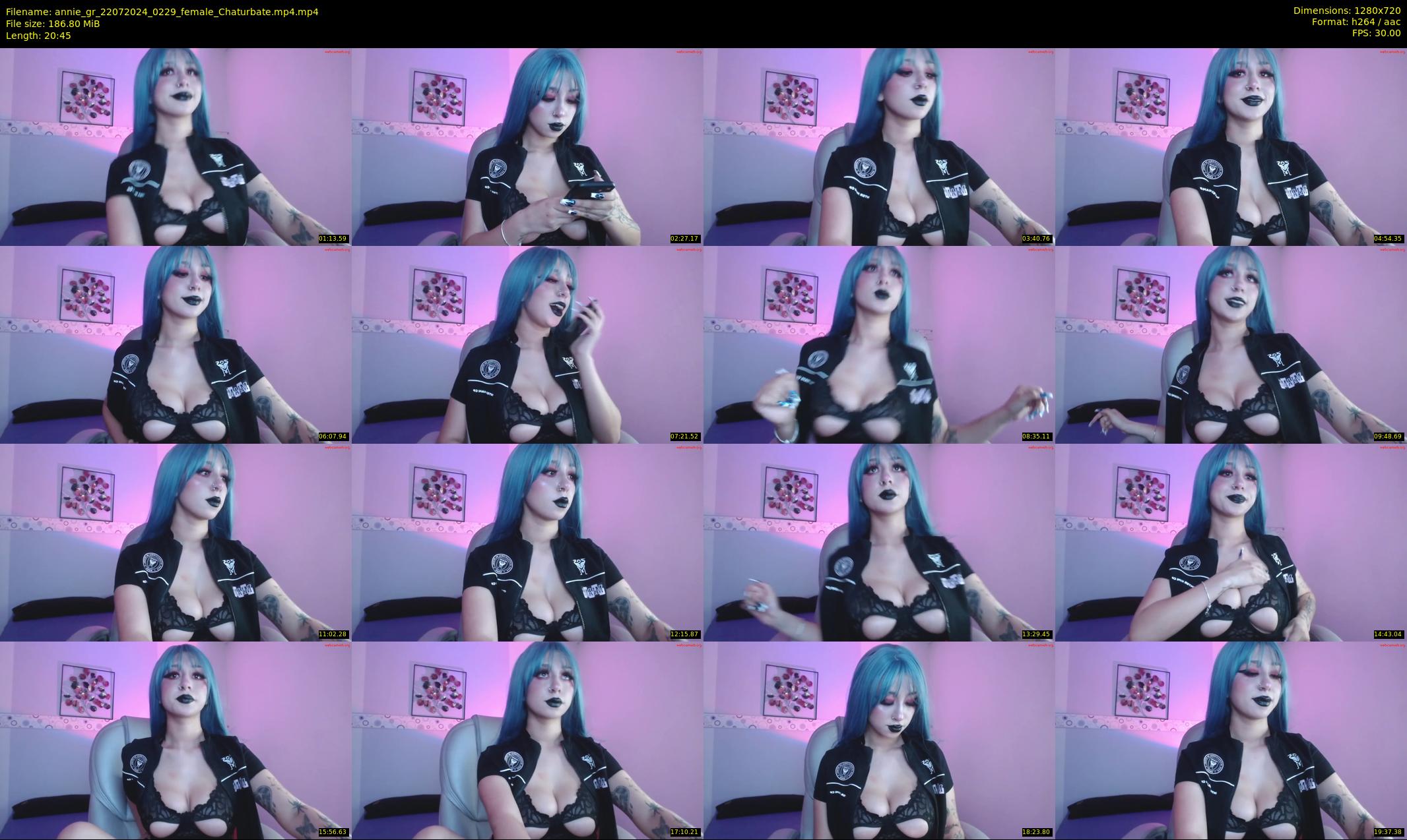 annie_gr — 21 minute Chaturbate female cam show recording, 720p, Jul 22, 2024