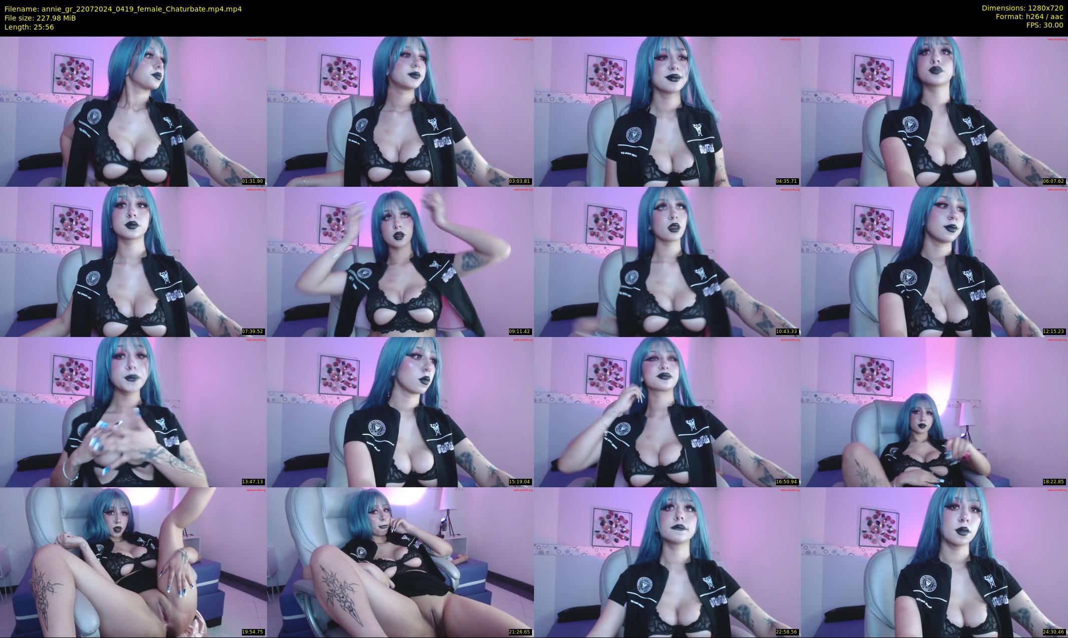 annie_gr — 26 minute Chaturbate female cam show recording, 720p, Jul 22, 2024
