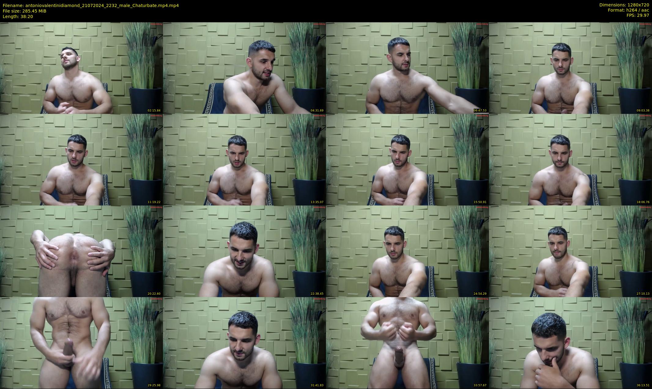 antoniovalentinidiamond — 39 minute Chaturbate male cam show recording, 720p, Jul 21, 2024