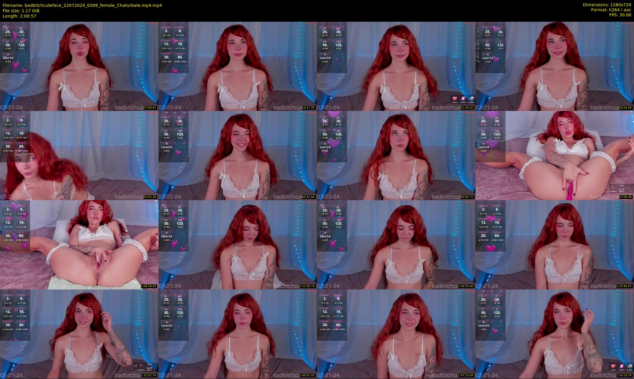 badbitchcuteface — 121 minute Chaturbate female cam show recording, 720p, Jul 22, 2024