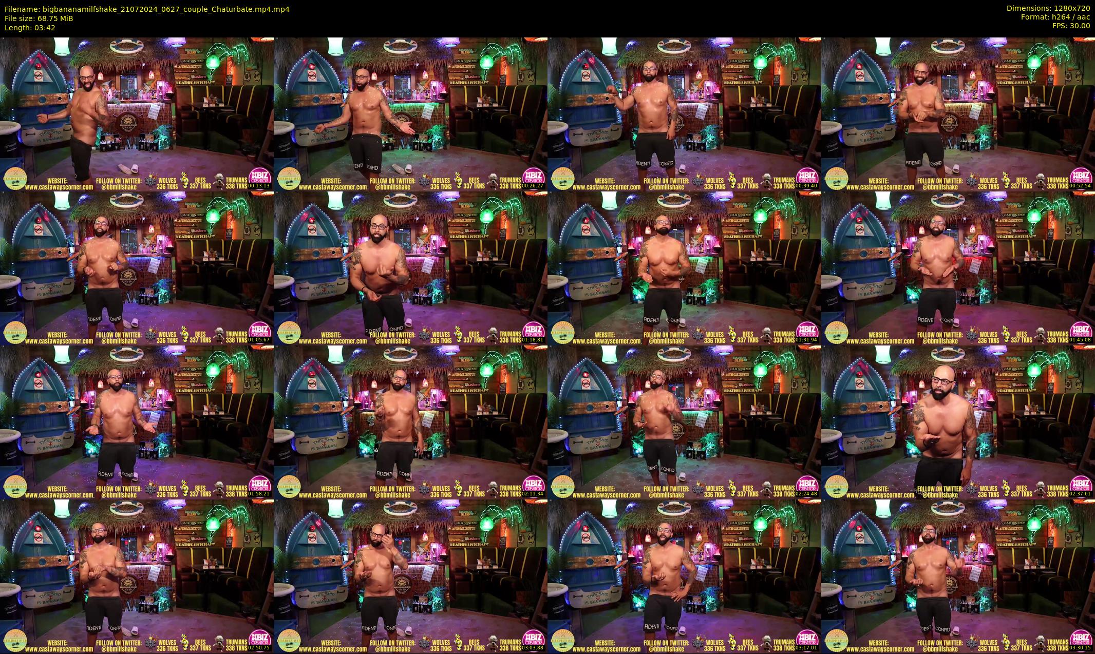 bigbananamilfshake — 4 minute Chaturbate couple cam show recording, 720p, Jul 21, 2024