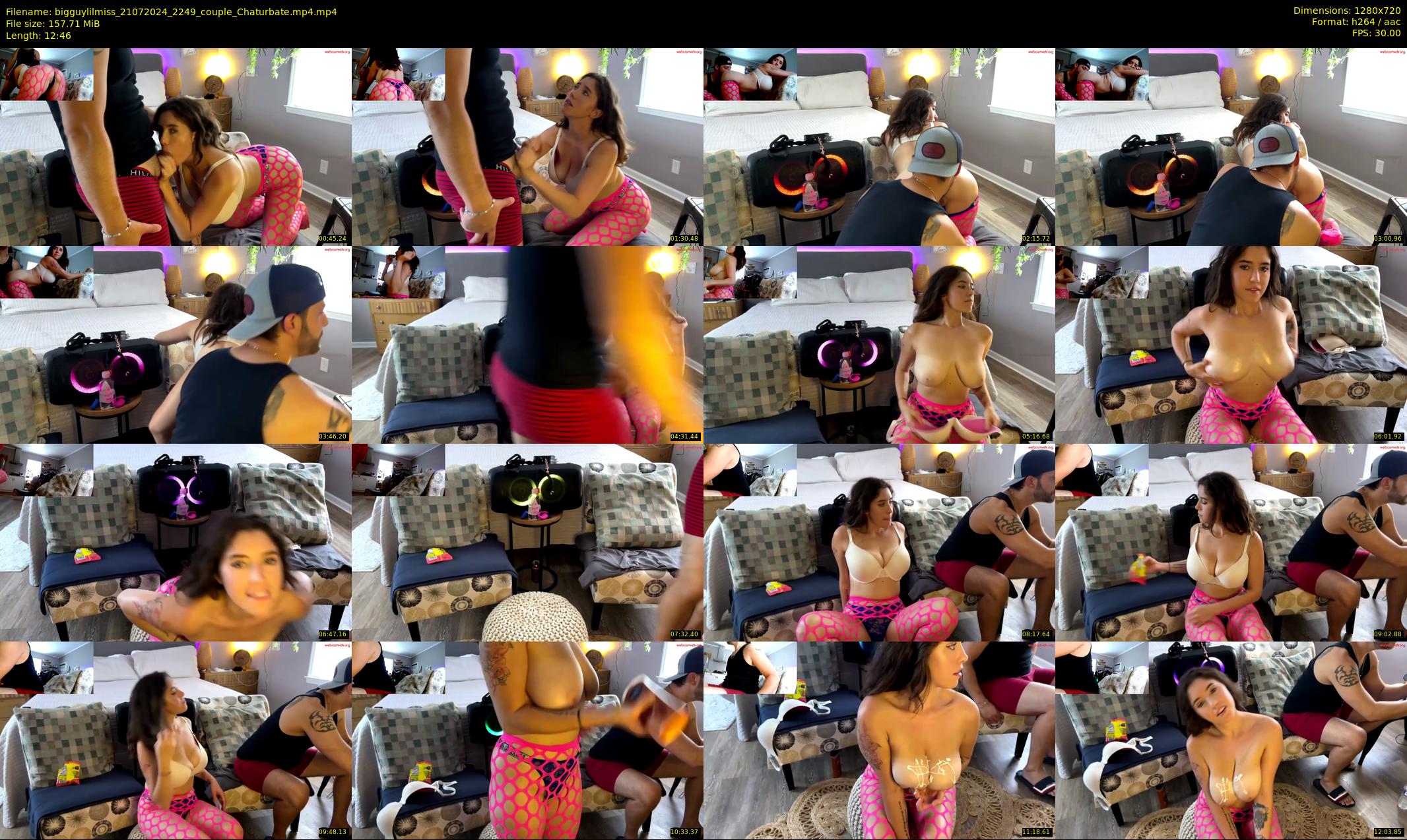 bigguylilmiss — 13 minute Chaturbate couple cam show recording, 720p, Jul 21, 2024
