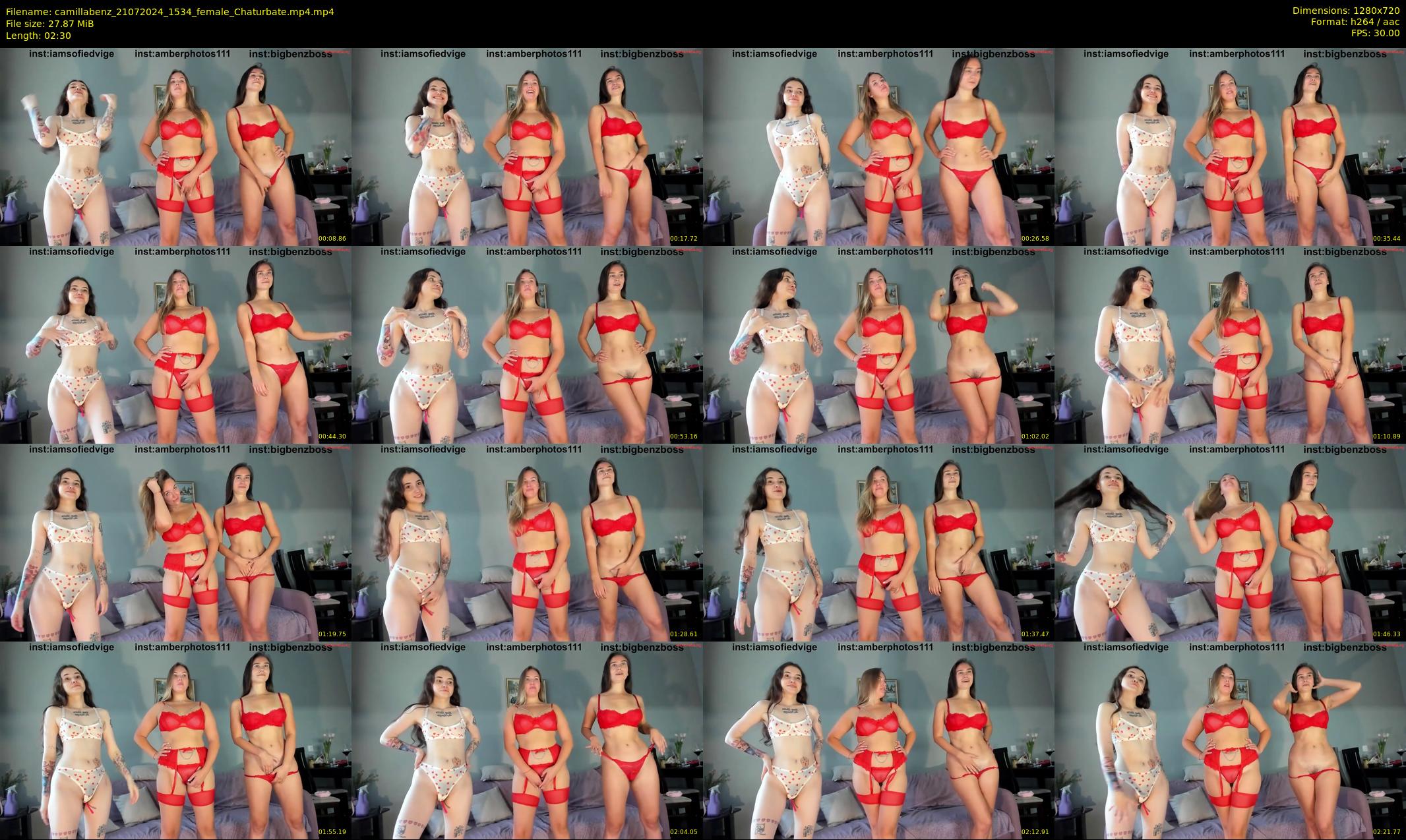 camillabenz — 3 minute Chaturbate female cam show recording, 720p, Jul 21, 2024