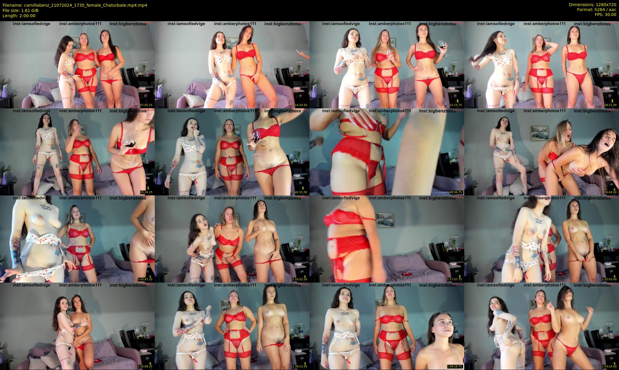camillabenz — 120 minute Chaturbate female cam show recording, 720p, Jul 21, 2024