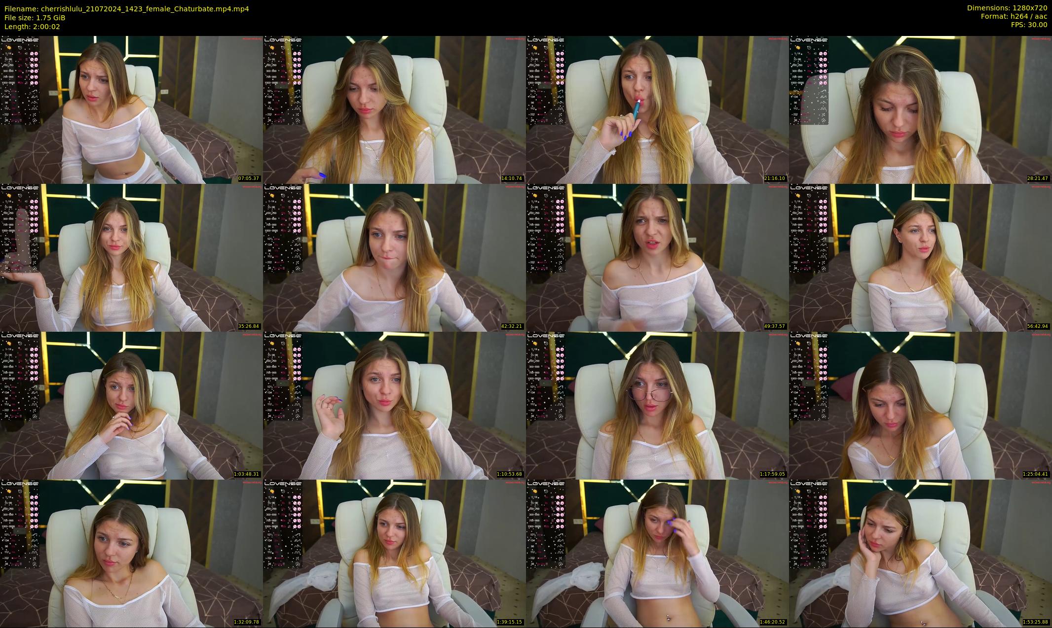 cherrishlulu — 121 minute Chaturbate female cam show recording, 720p, Jul 21, 2024