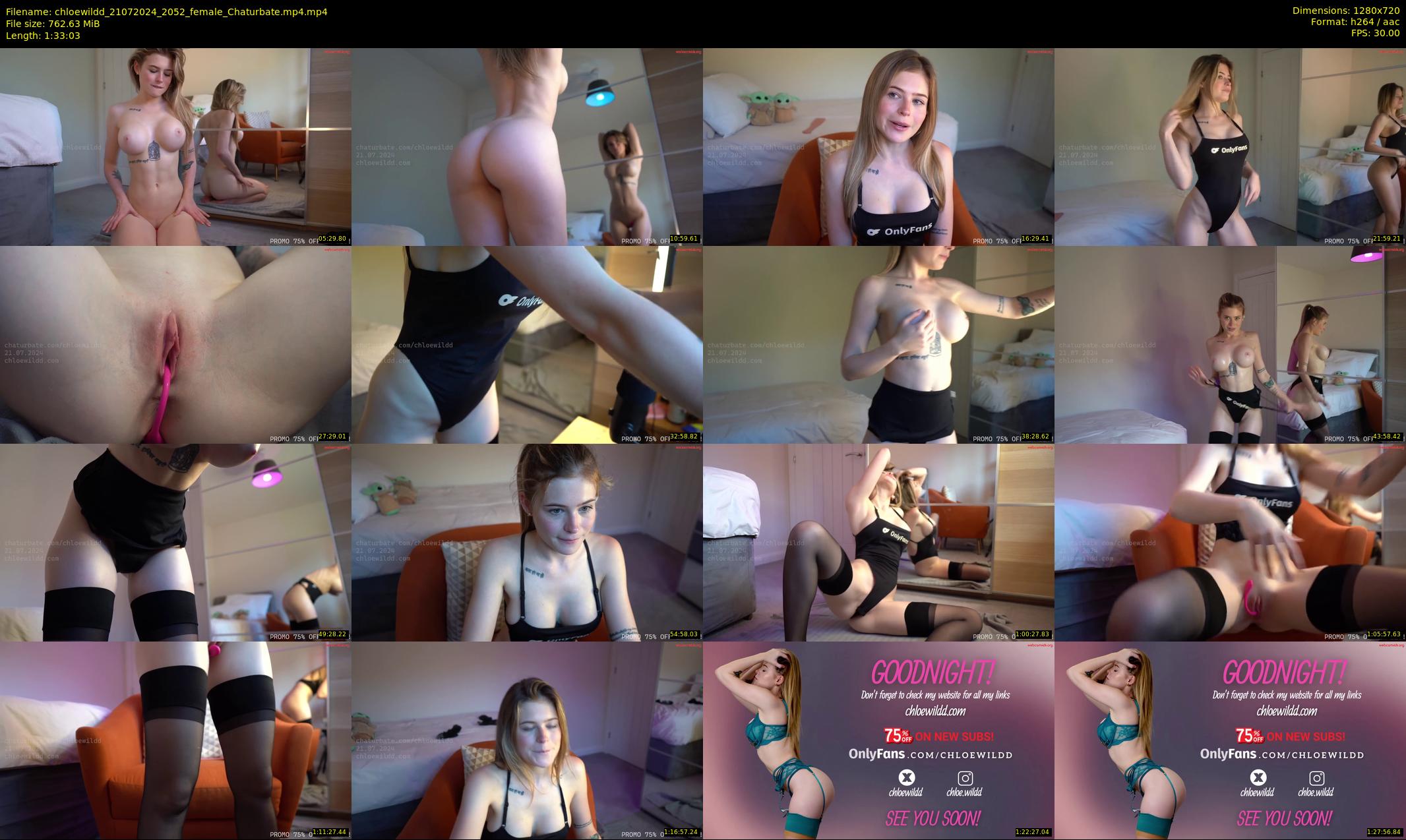 chloewildd — 94 minute Chaturbate female cam show recording, 720p, Jul 21, 2024