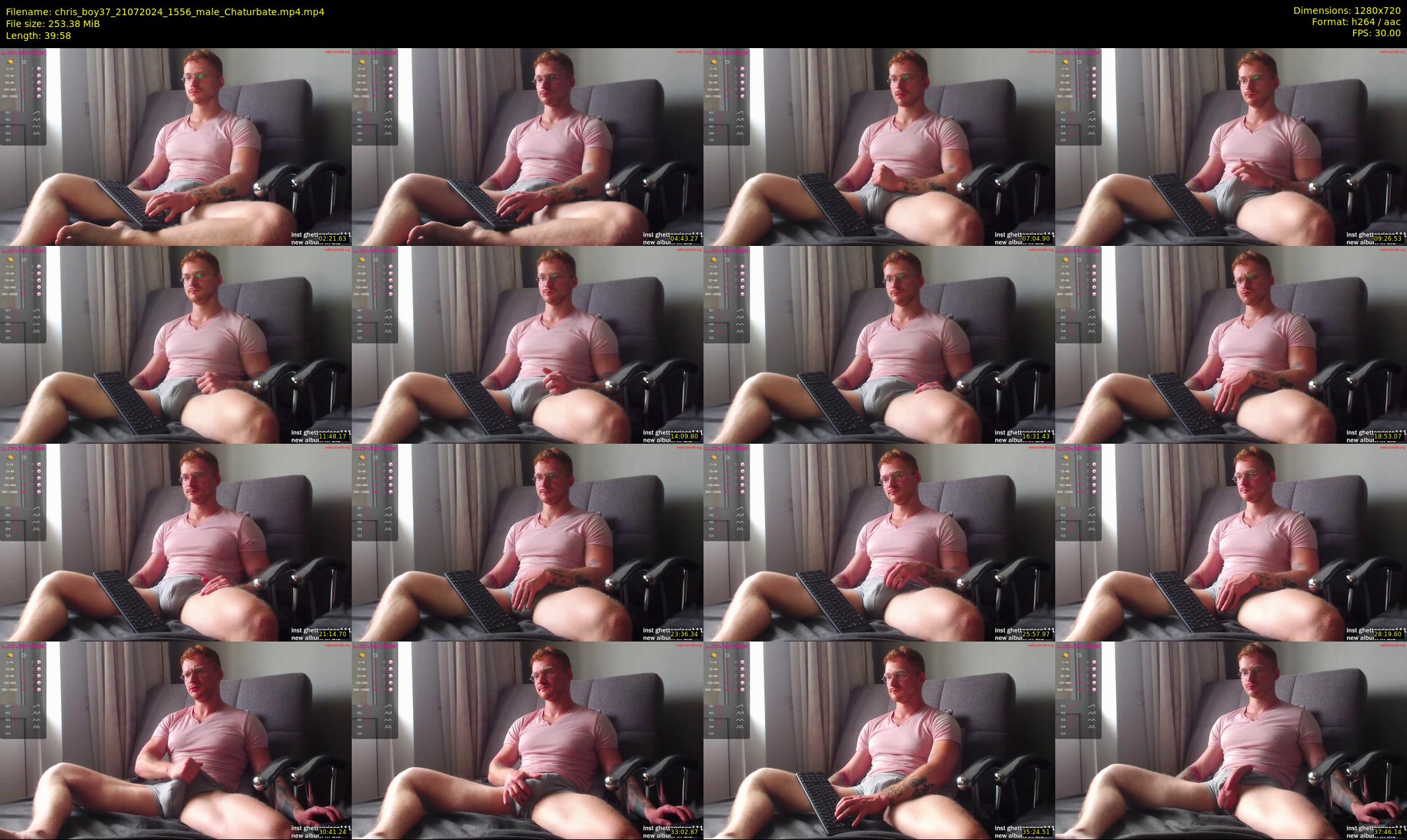 chris_boy37 — 40 minute Chaturbate male cam show recording, 720p, Jul 21, 2024