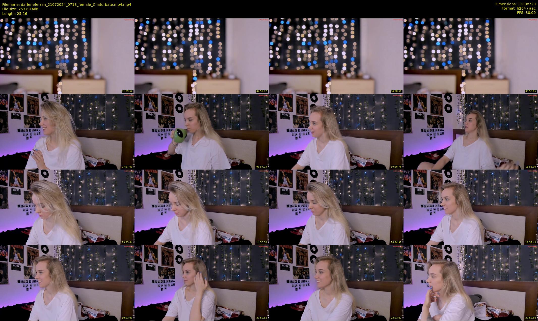 darleneferran — 26 minute Chaturbate female cam show recording, 720p, Jul 21, 2024