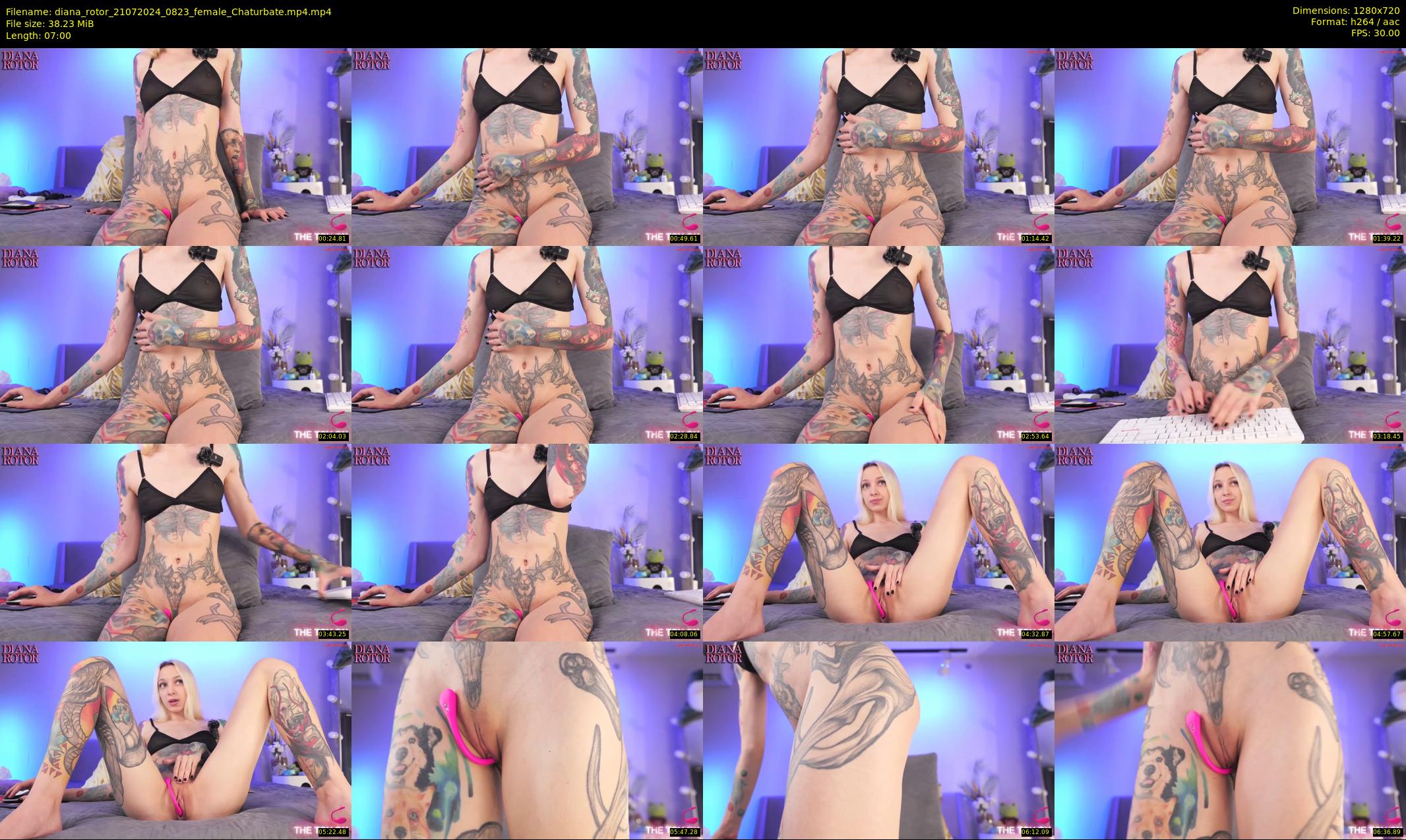 diana_rotor — 7 minute Chaturbate female cam show recording, 720p, Jul 21, 2024