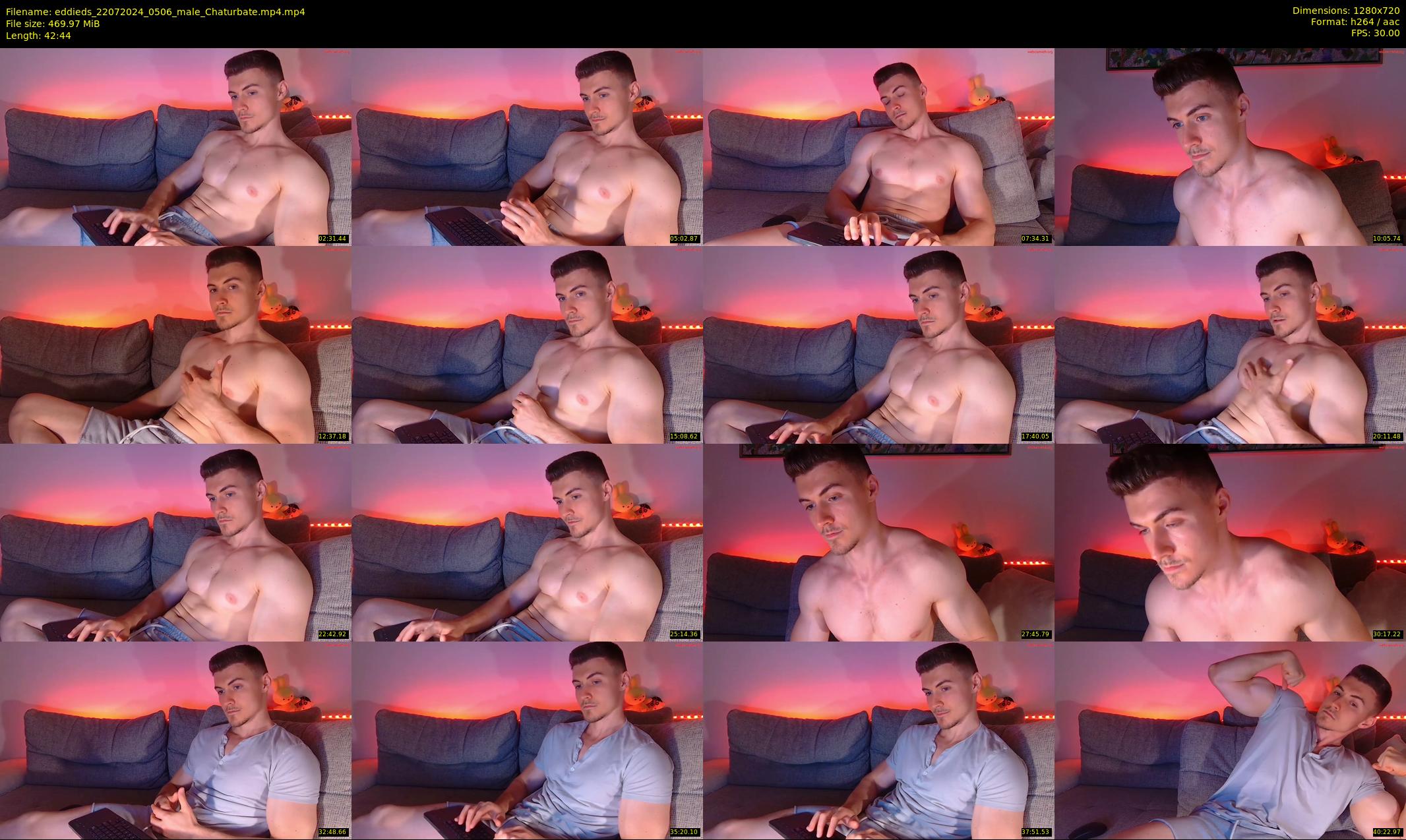 eddieds — 43 minute Chaturbate male cam show recording, 720p, Jul 22, 2024
