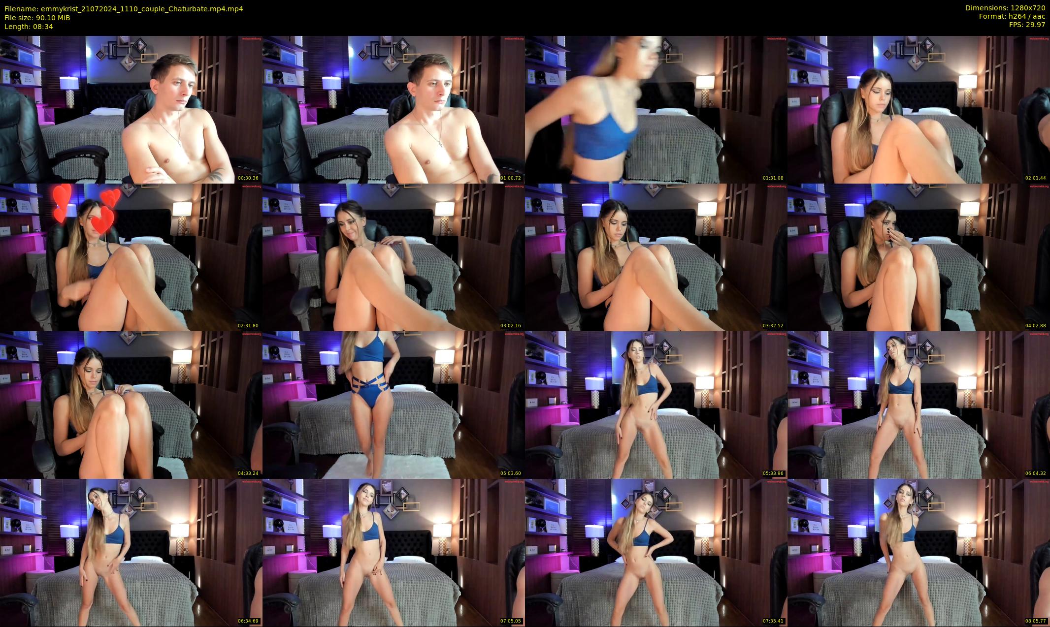 emmykrist — 9 minute Chaturbate couple cam show recording, 720p, Jul 21, 2024