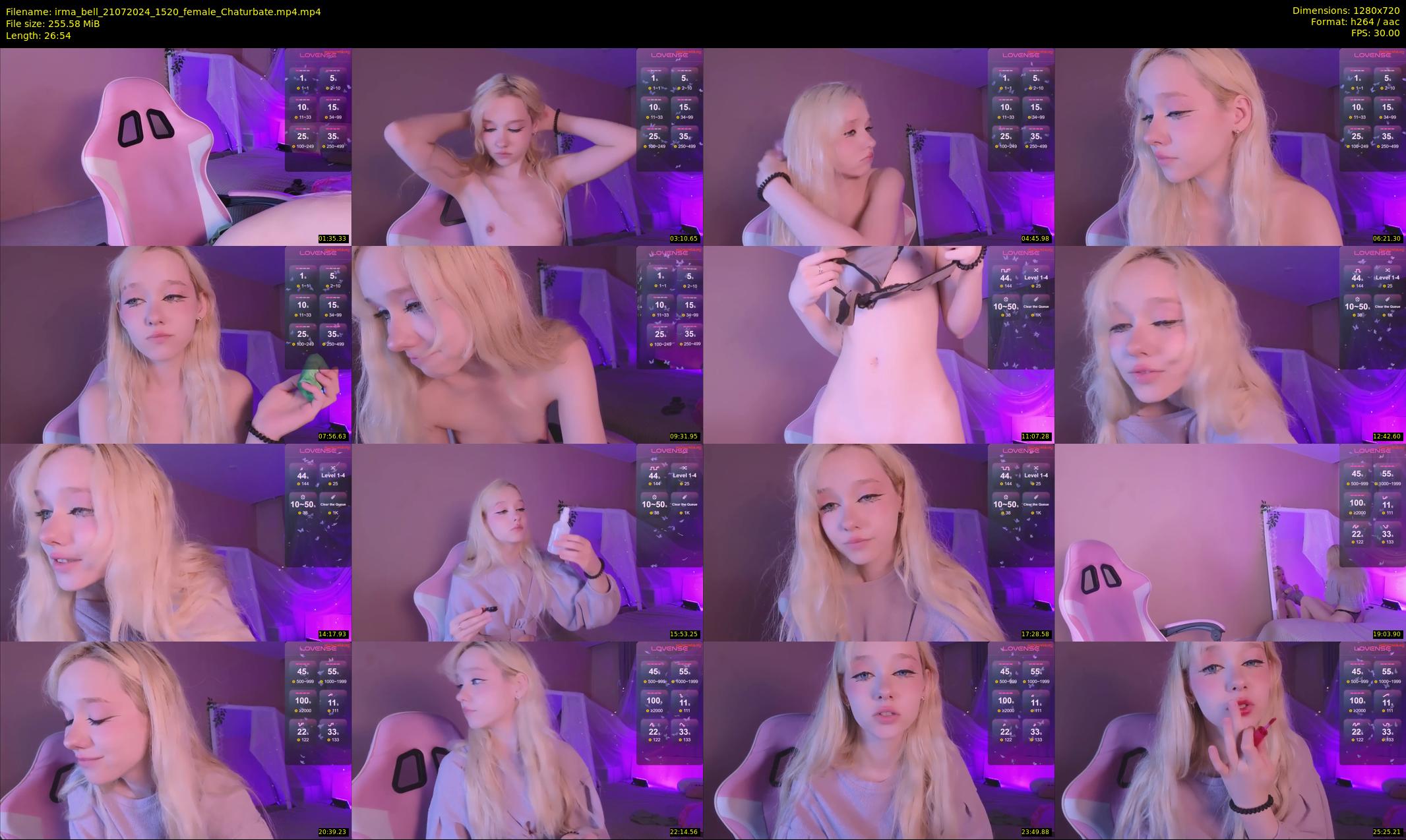 irma_bell — 27 minute Chaturbate female cam show recording, 720p, Jul 21, 2024