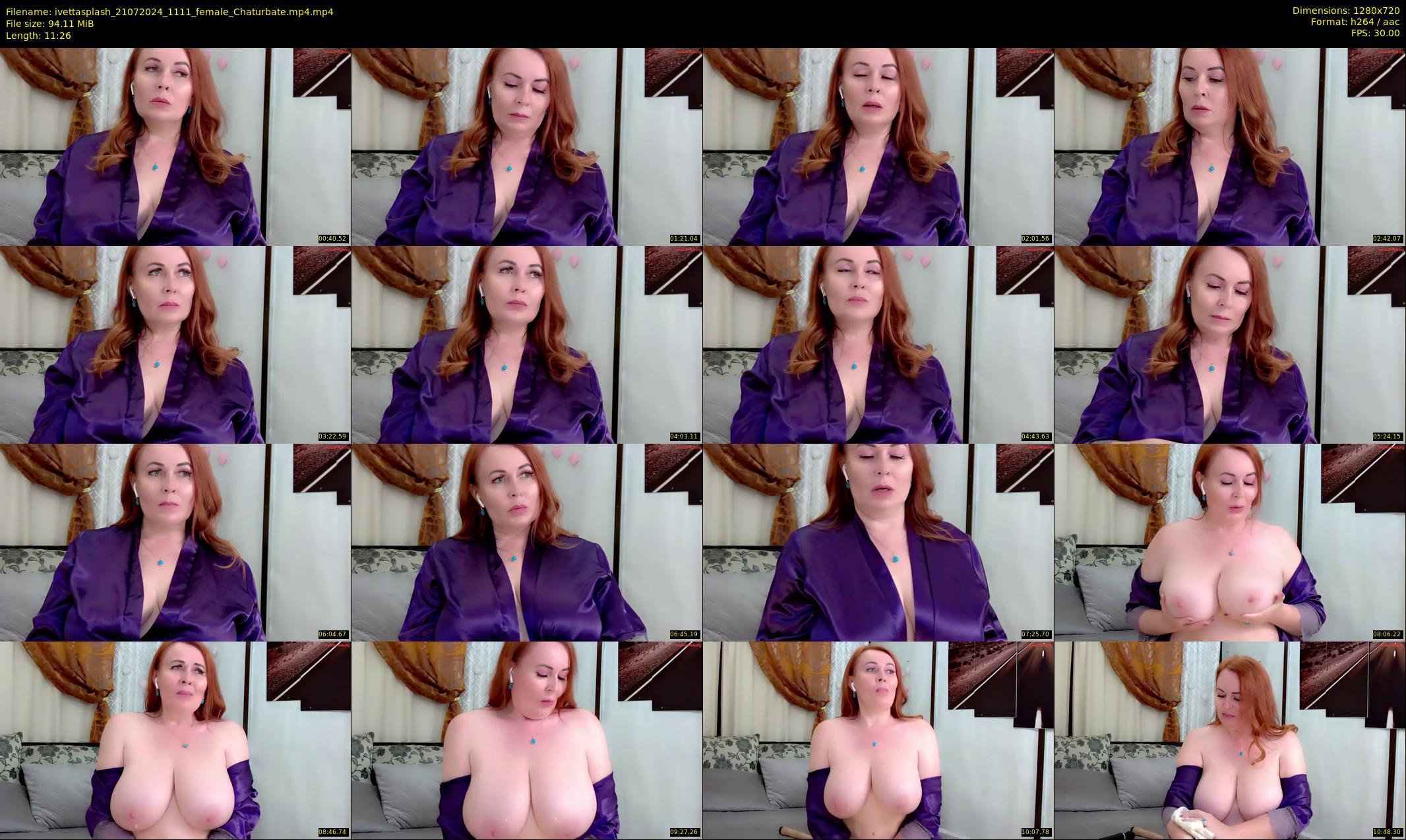 ivettasplash — 12 minute Chaturbate female cam show recording, 720p, Jul 21, 2024