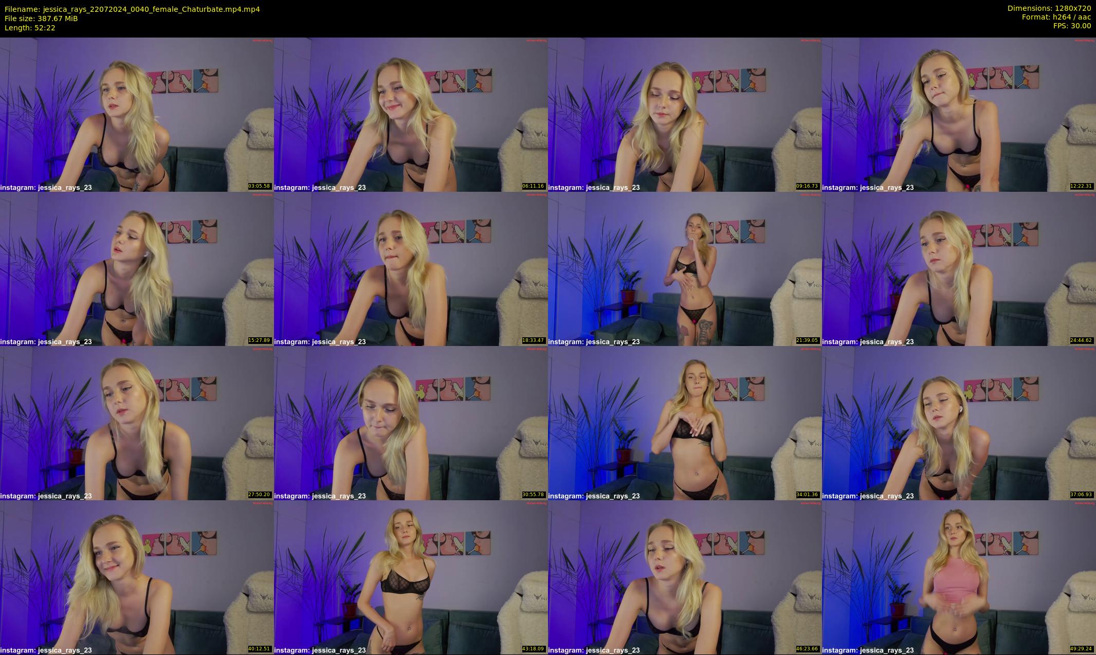 jessica_rays — 53 minute Chaturbate couple cam show recording, 720p, Jul 22, 2024