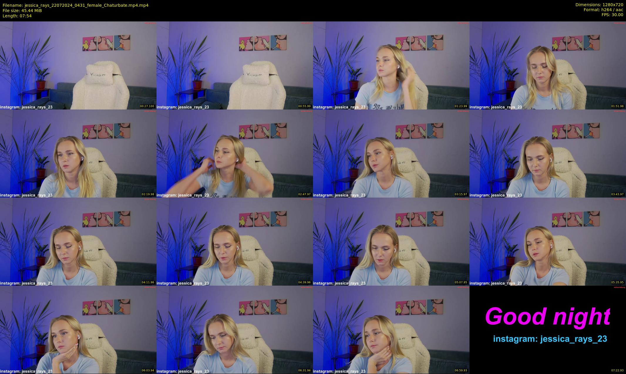 jessica_rays — 8 minute Chaturbate couple cam show recording, 720p, Jul 22, 2024