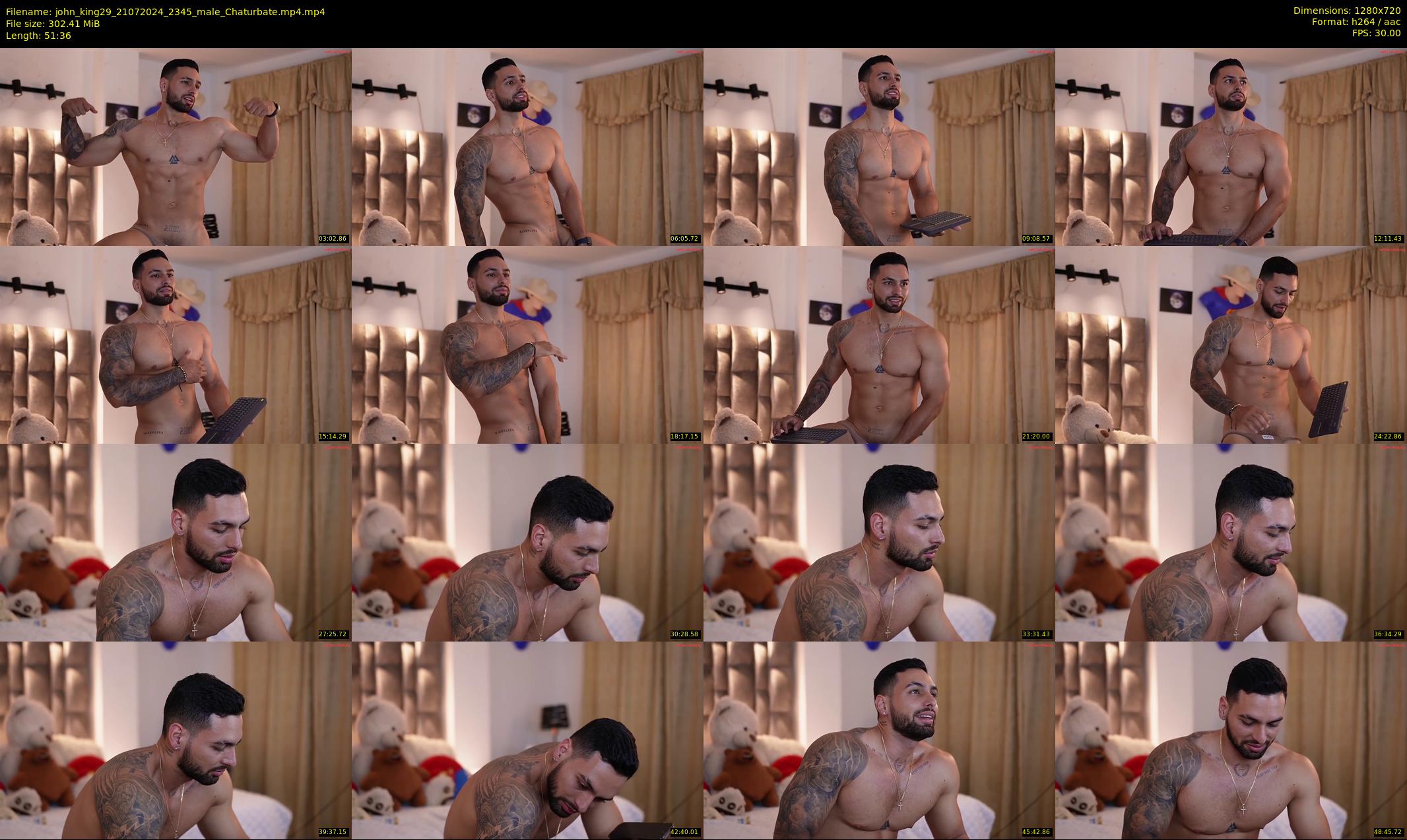john_king29 — 52 minute Chaturbate male cam show recording, 720p, Jul 21, 2024