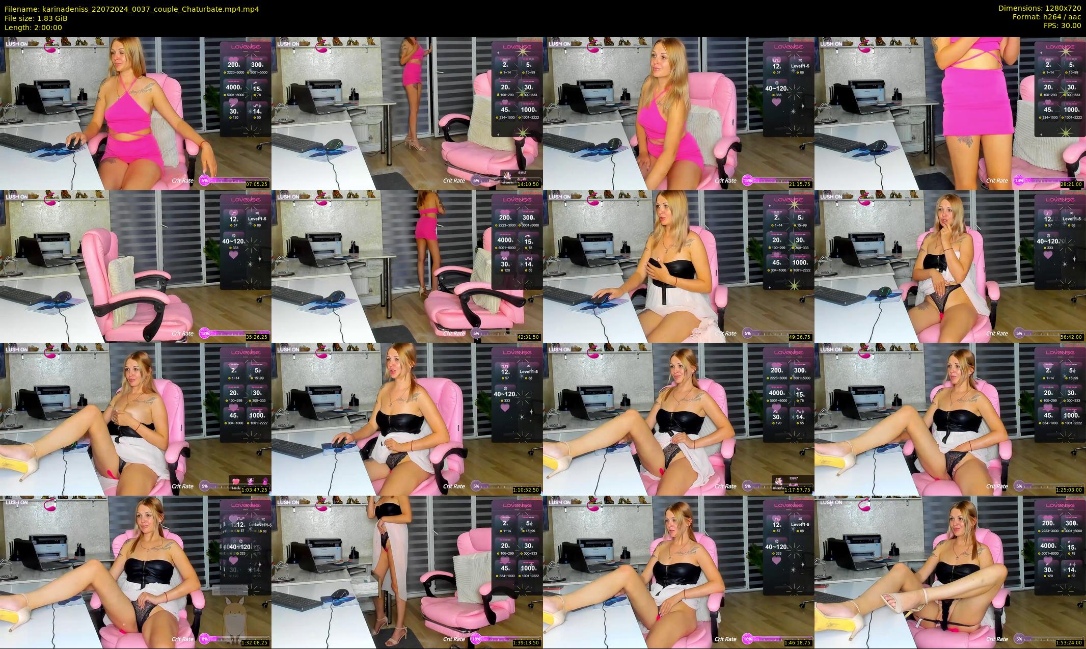 karinadeniss — 120 minute Chaturbate couple cam show recording, 720p, Jul 22, 2024