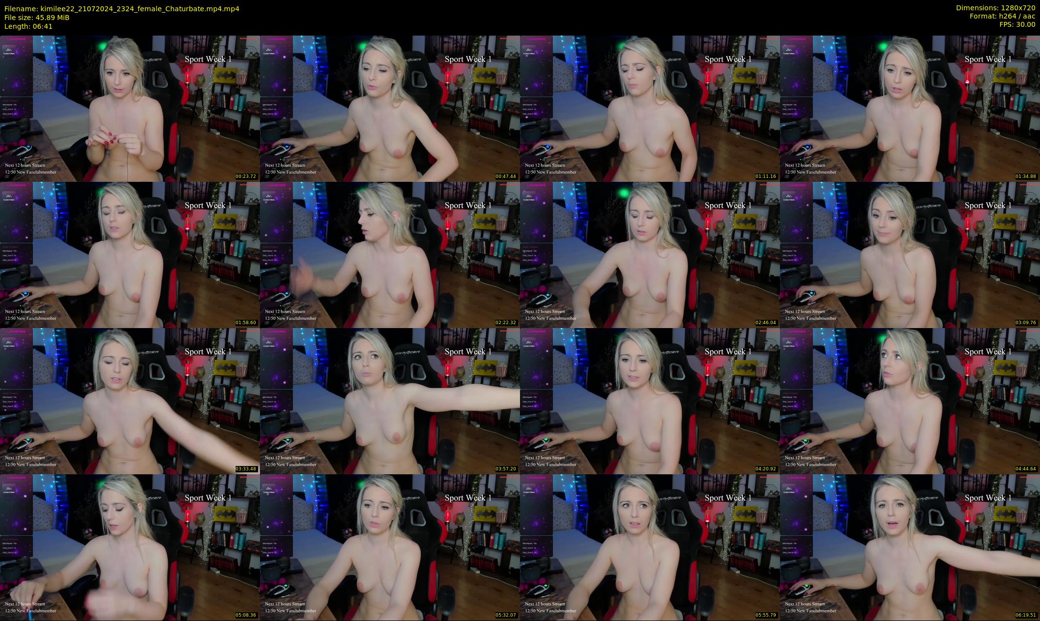 kimilee22 — 7 minute Chaturbate female cam show recording, 720p, Jul 21, 2024